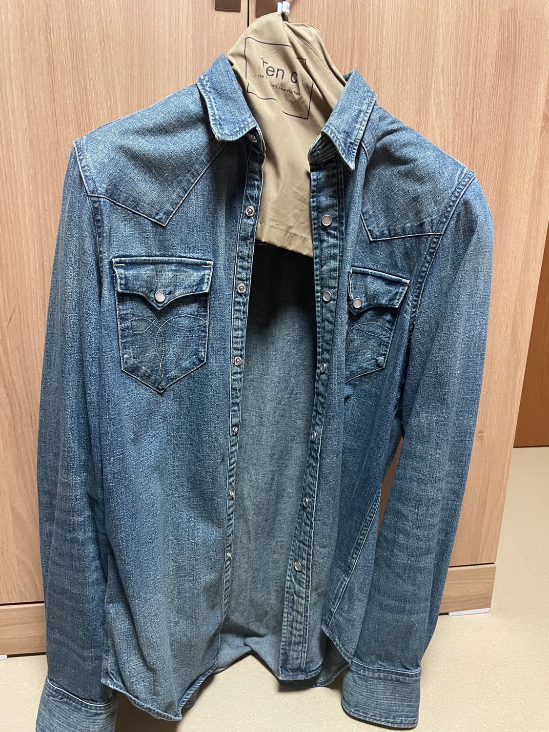 RRL 더블알엘 인디고 워싱 웨스턴 셔츠 M 상품이미지1