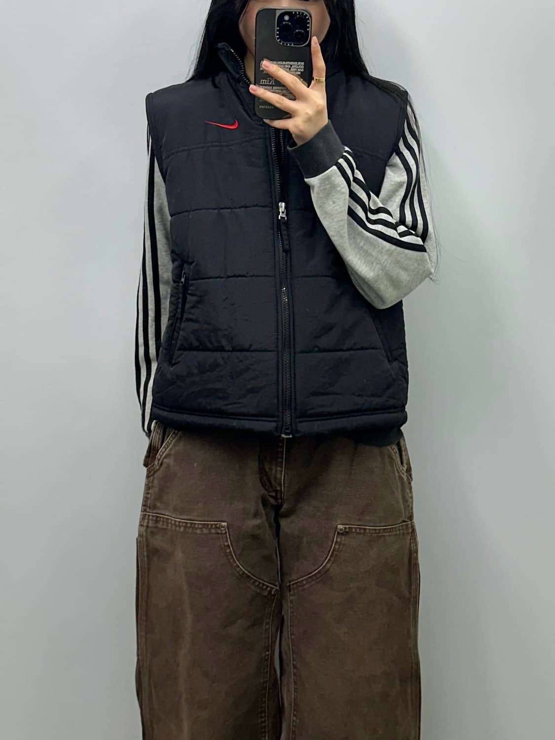 나이키 00s 블랙 조끼 패딩 상품이미지1