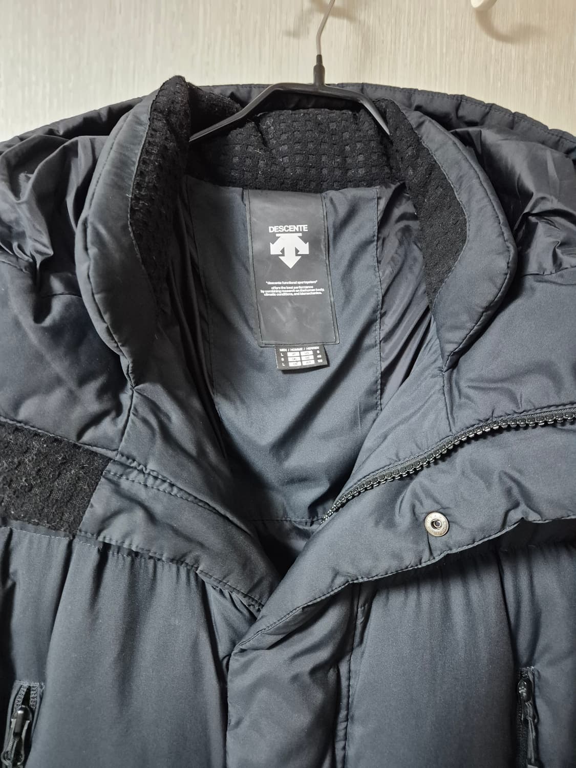 데상트 남성 구스다운 롱패딩  라지 상품이미지4