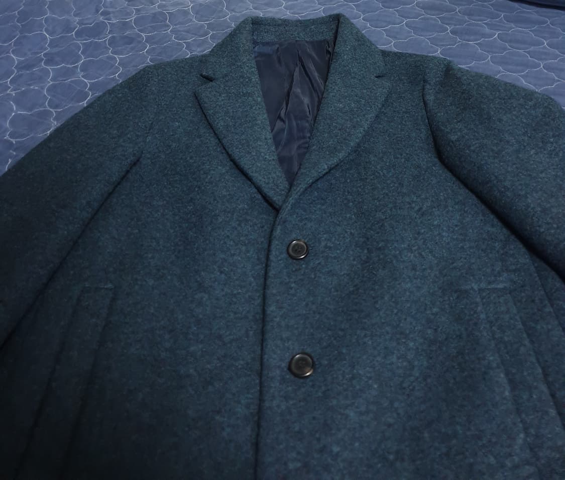 마인드브릿지 모직 롱코트 다크블루 (95) 상품이미지2