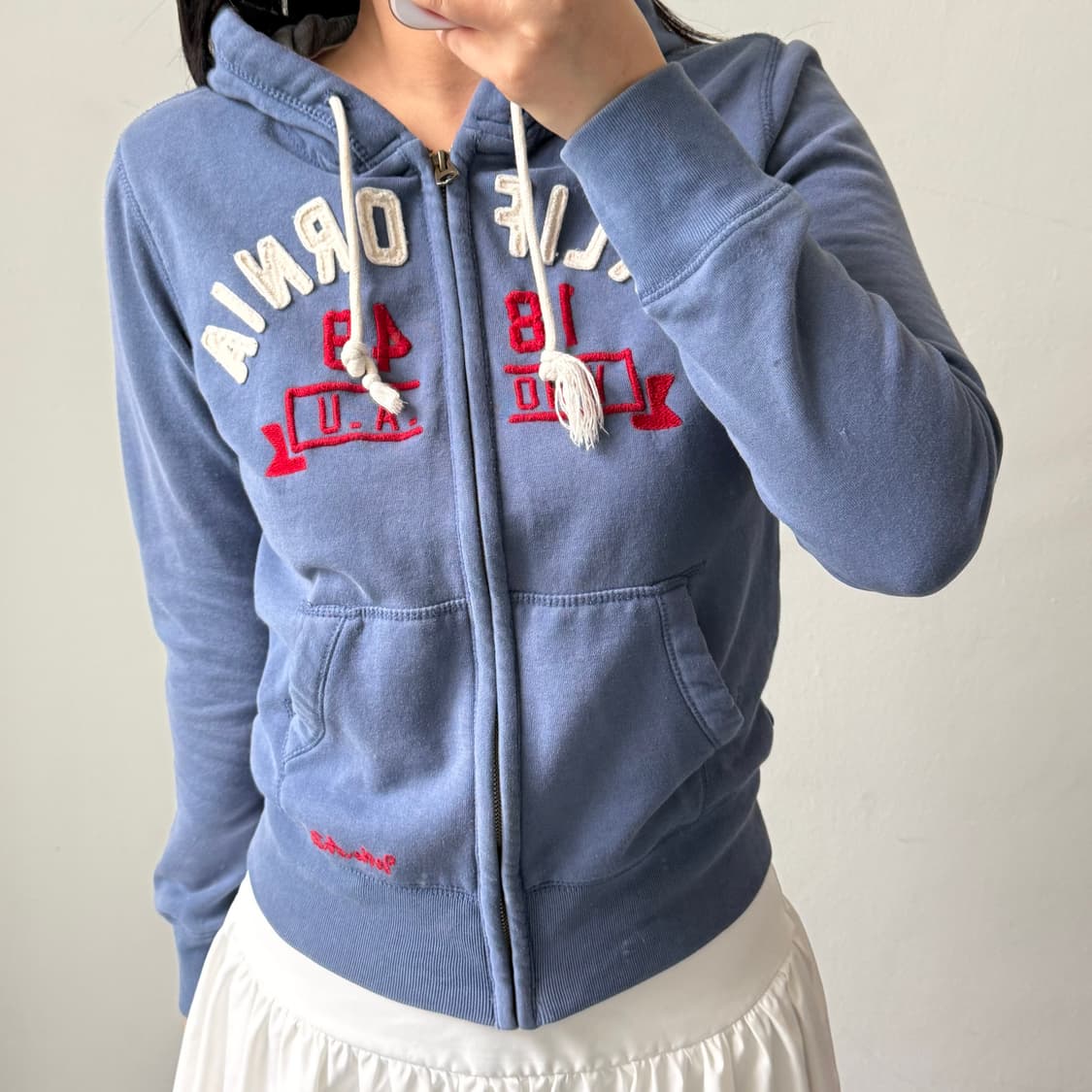 [M] 후아유 블루 후드집업 상품이미지1