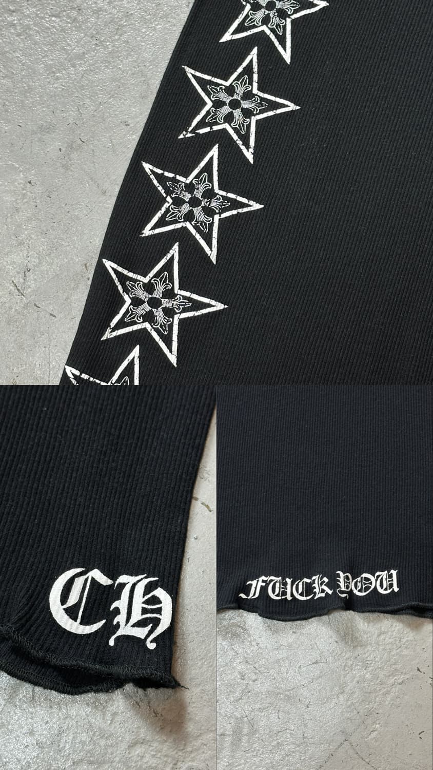 90’s 올드 크롬하츠 퍽유 탱크탑 USA Made 크롬하츠 나시 상품이미지9