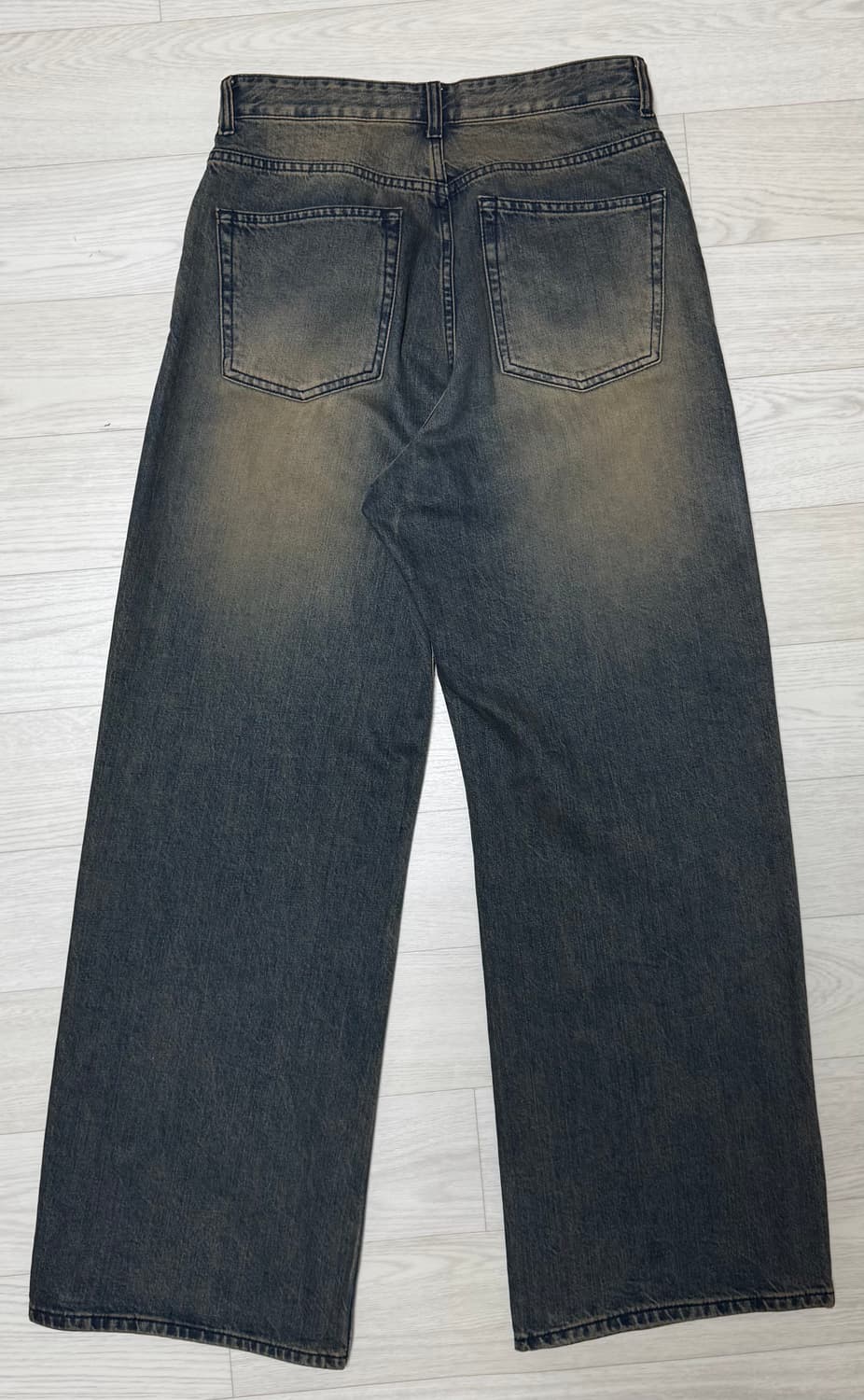 벨리에 트루 와이드 데님 팬츠 - 빈티지 인디고 상품이미지3