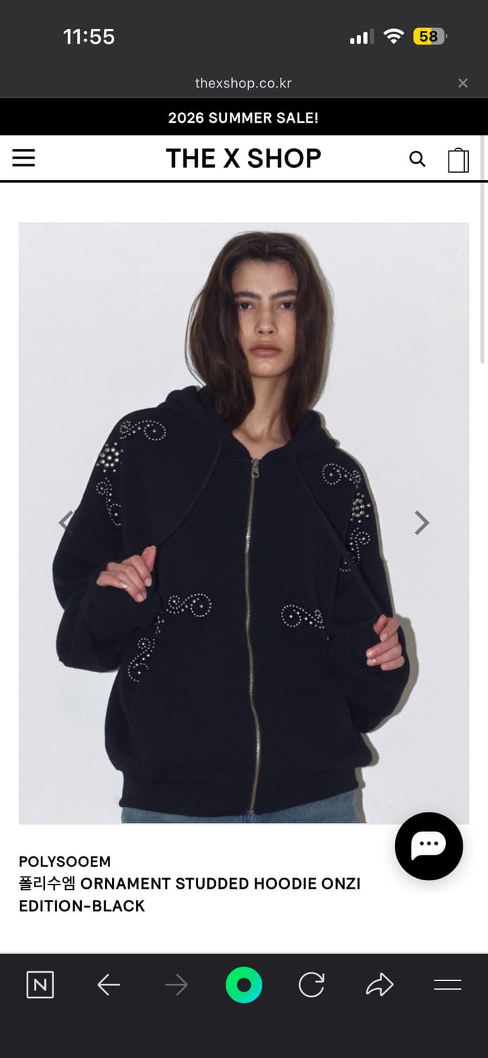 폴리수엠 ORNAMENT STUDDED HOODIE_ONZI EDITIO 상품이미지1