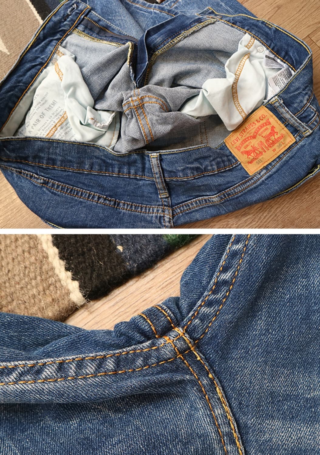levis 리바이스 511 슬림핏 반바지 데님 35-36 상품이미지5
