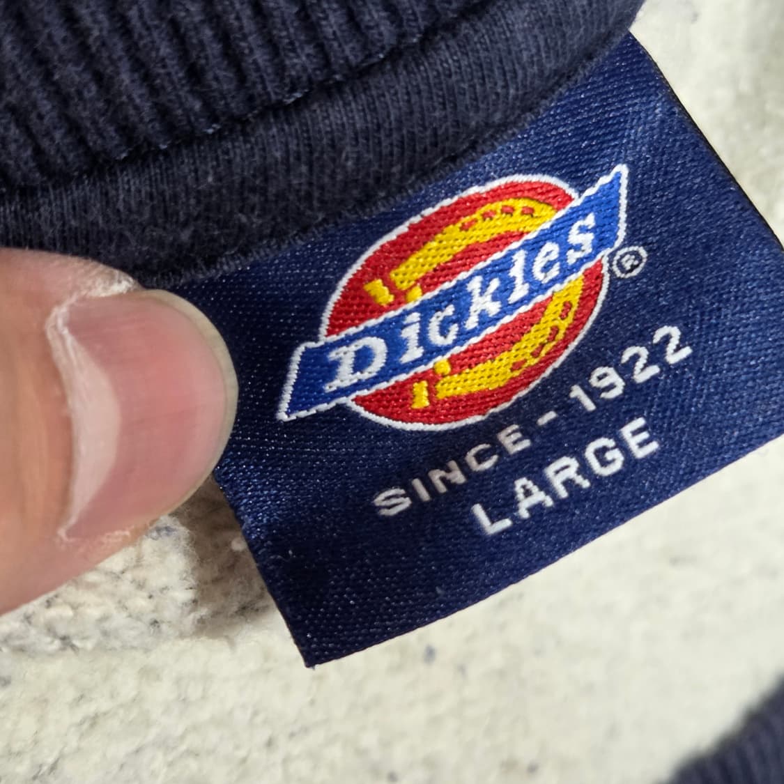 디키즈 네이비 그레이 배색 맨투맨 상품이미지7