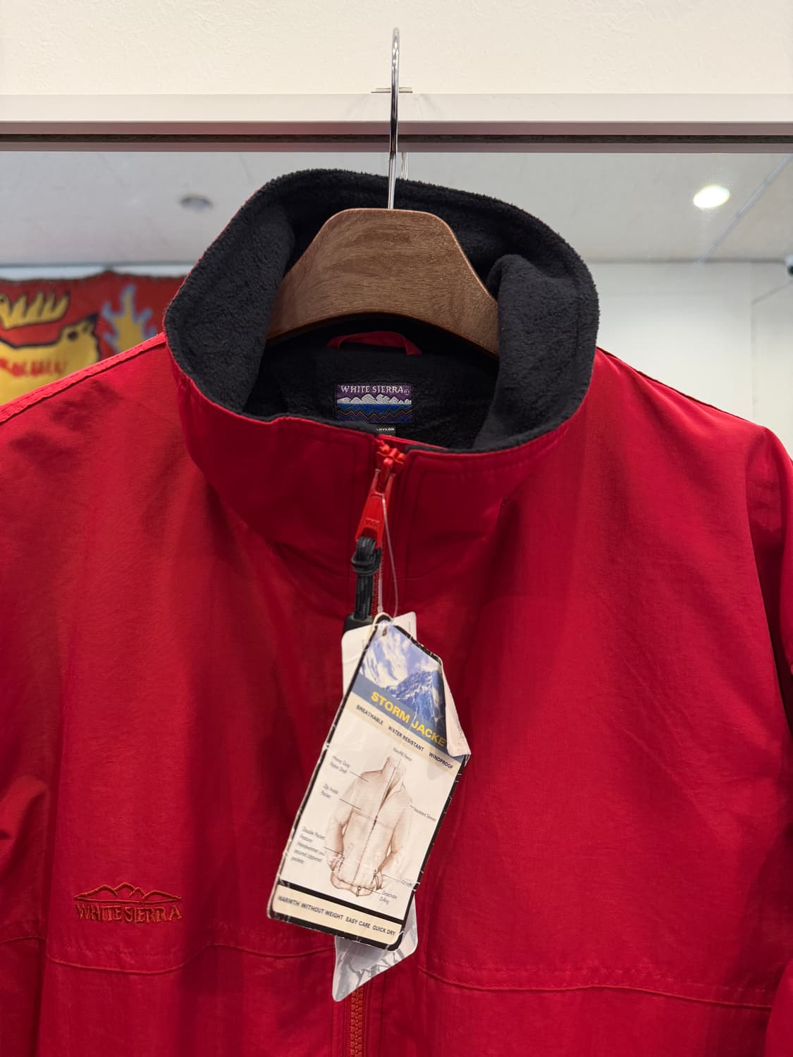 00s White Sierra 화이트시에라 플리스 웜업 나일론 봄버 자켓 상품이미지3