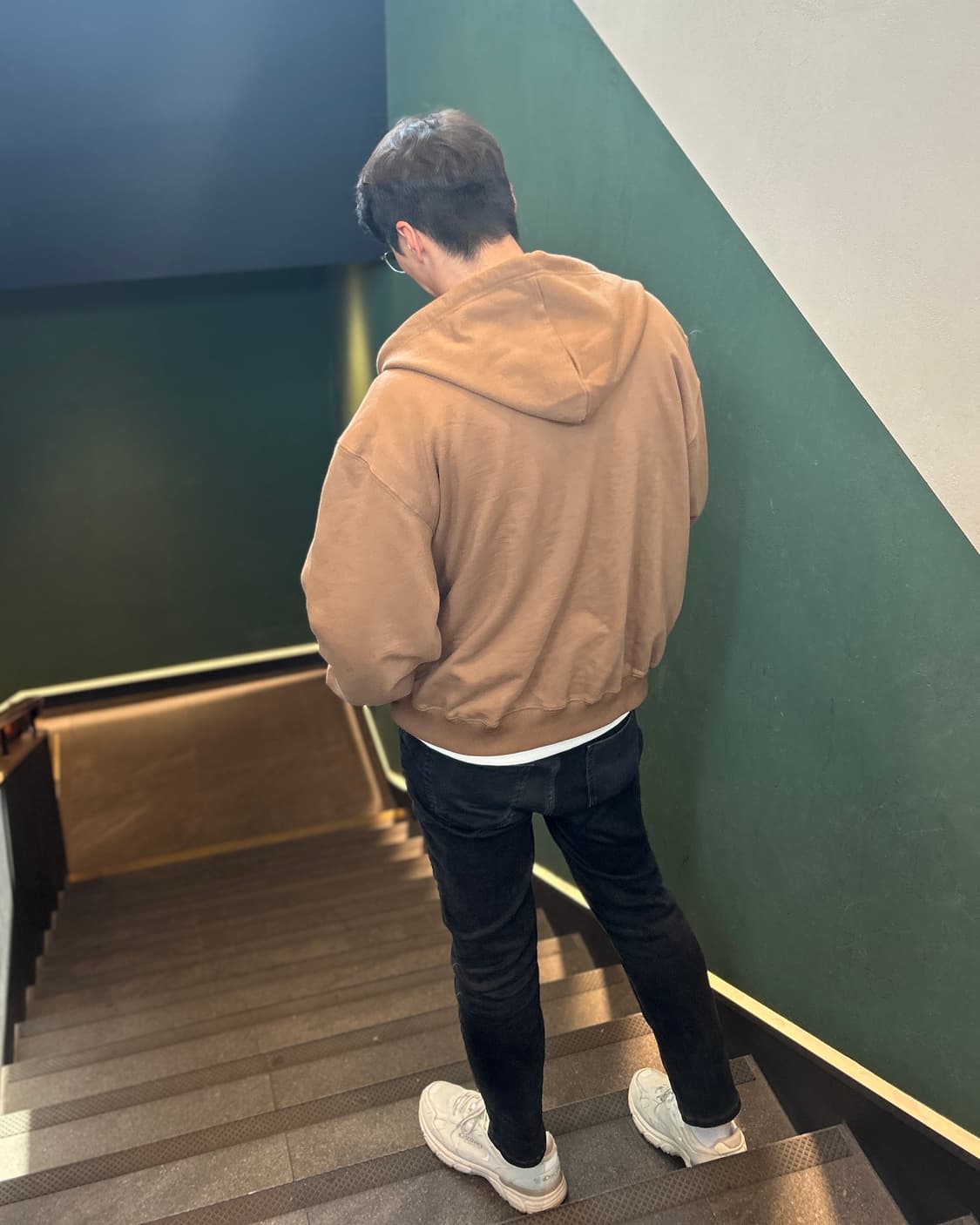 빈티지 브라운 후드집업 상품이미지4