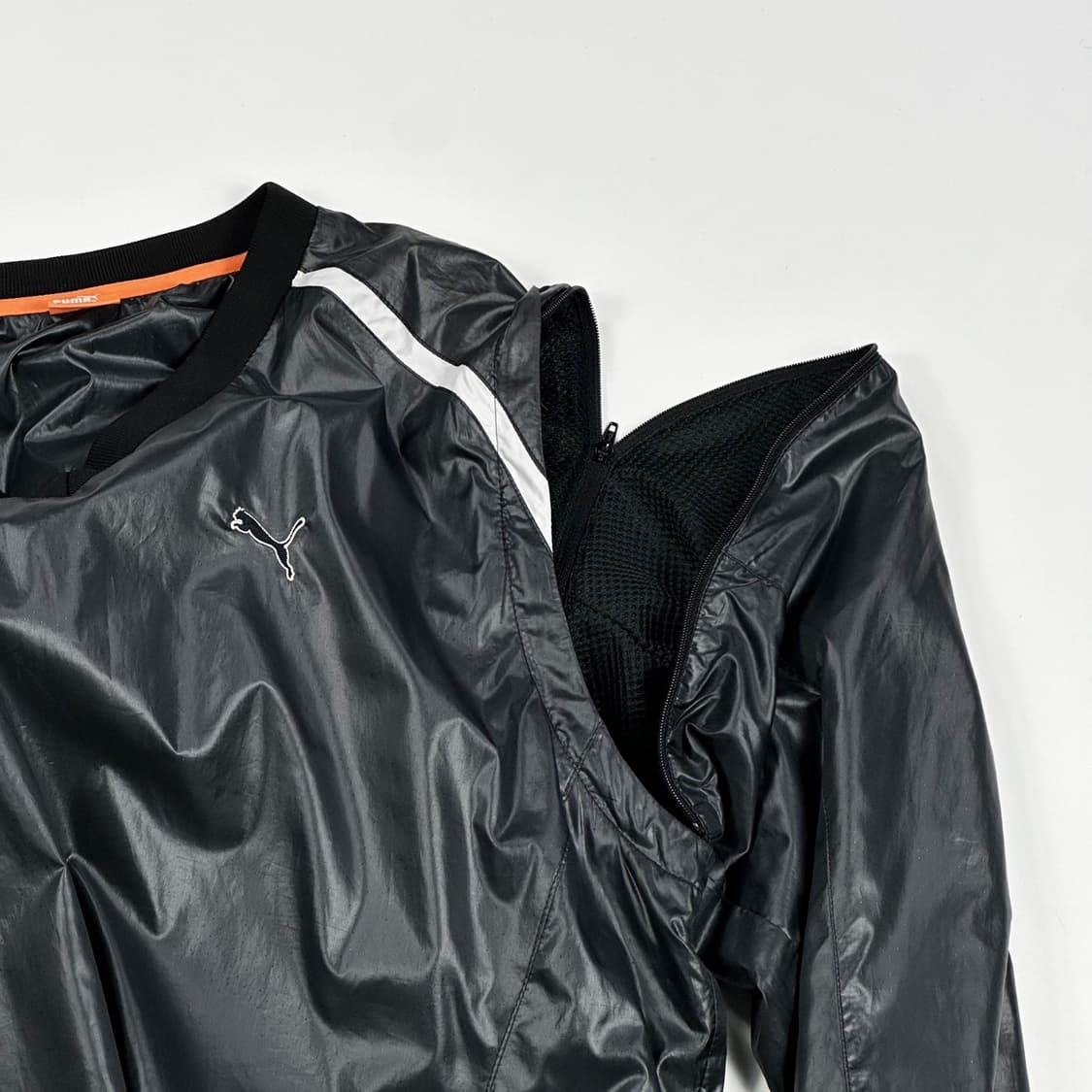 푸마 시그니처 로고 블랙 바람막이 웜업 (L) 상품이미지6