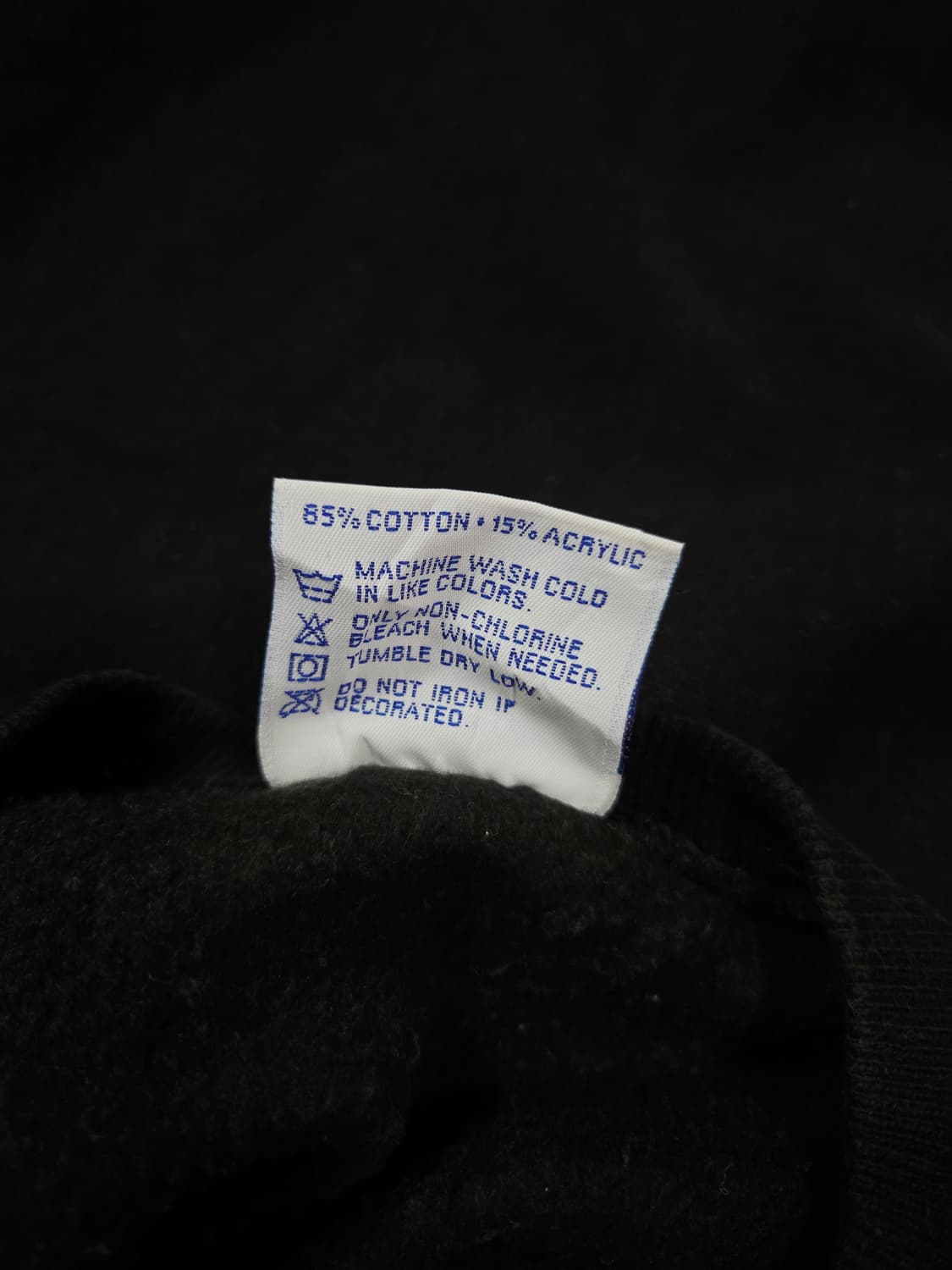 헤인즈 90s USA 블랙 오버 맨투맨 티셔츠 상품이미지7