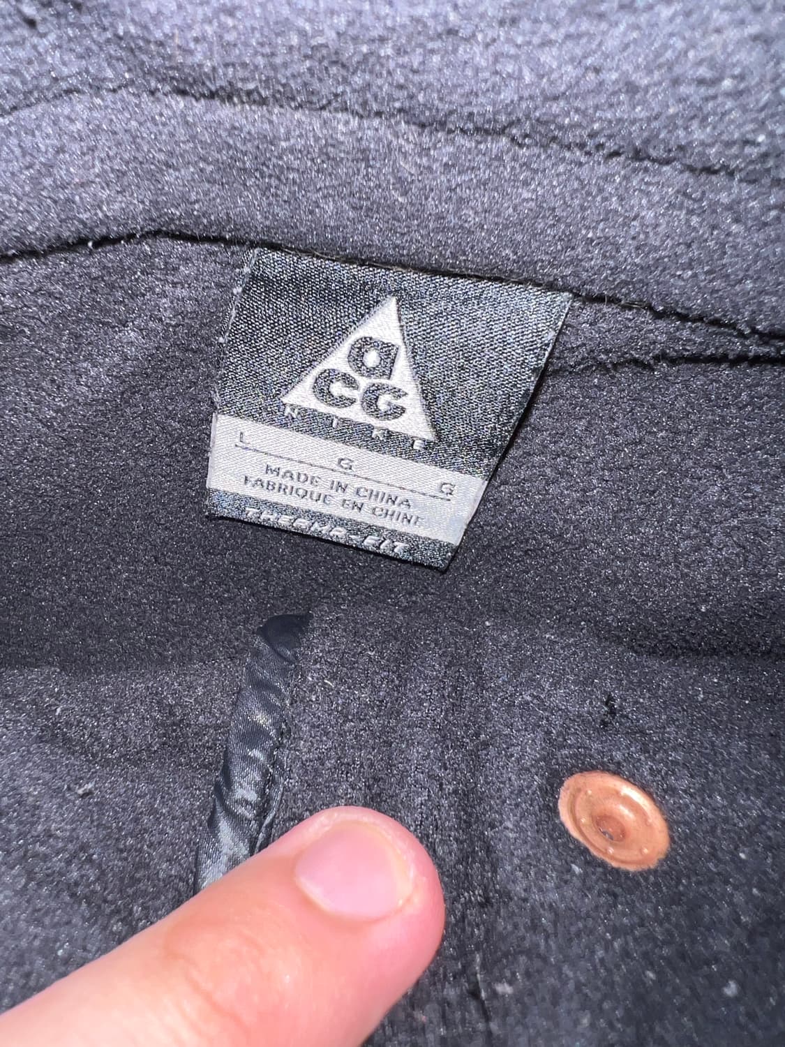 나이키 Acg 우먼스 블랙 후리스 플리스 자켓 상품이미지3