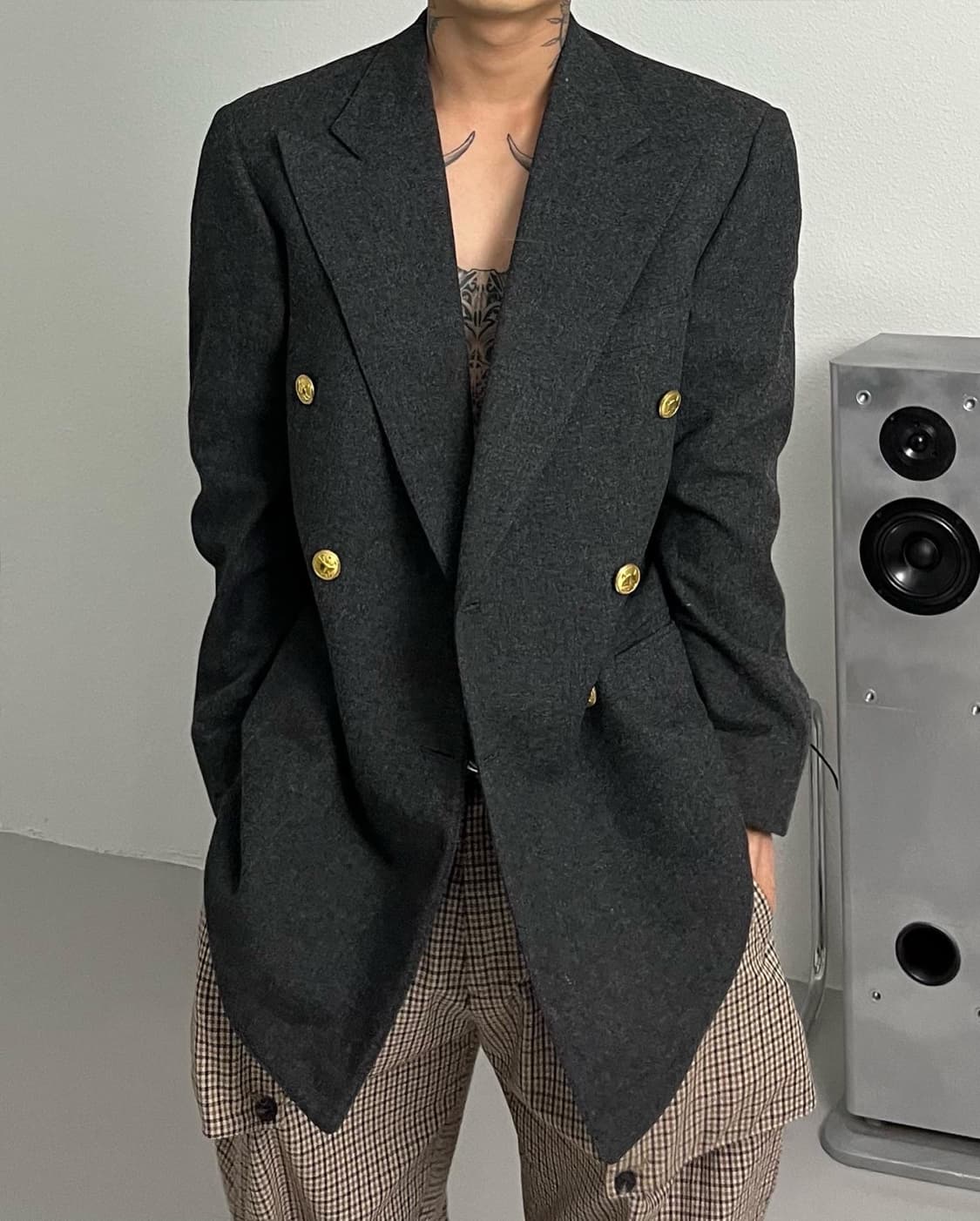 폴로 금장 더블 브레스트 블레이저 상품이미지2