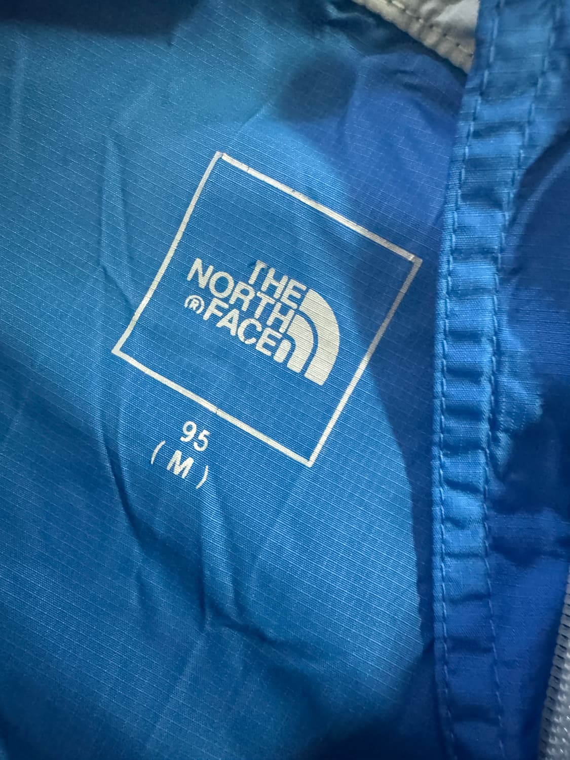 노스페이스 컬러 블록 나일론 경량 후드 바람막이 M 상품이미지4