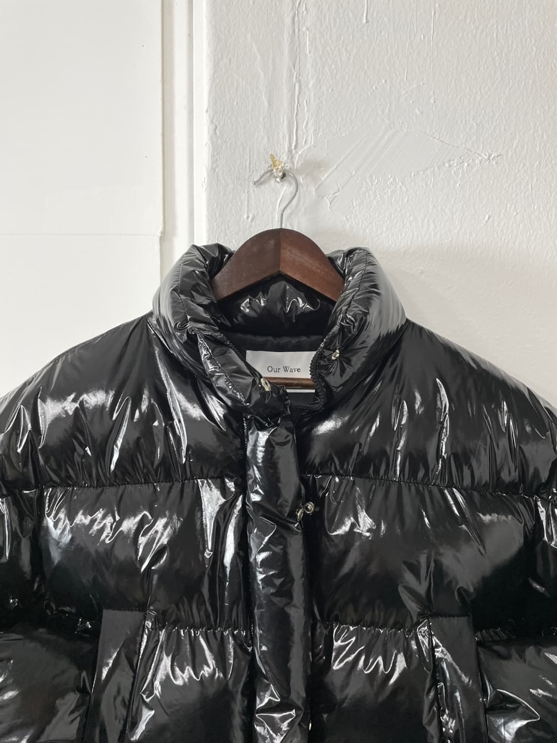 빈티지 유광 크롭 패딩 상품이미지2