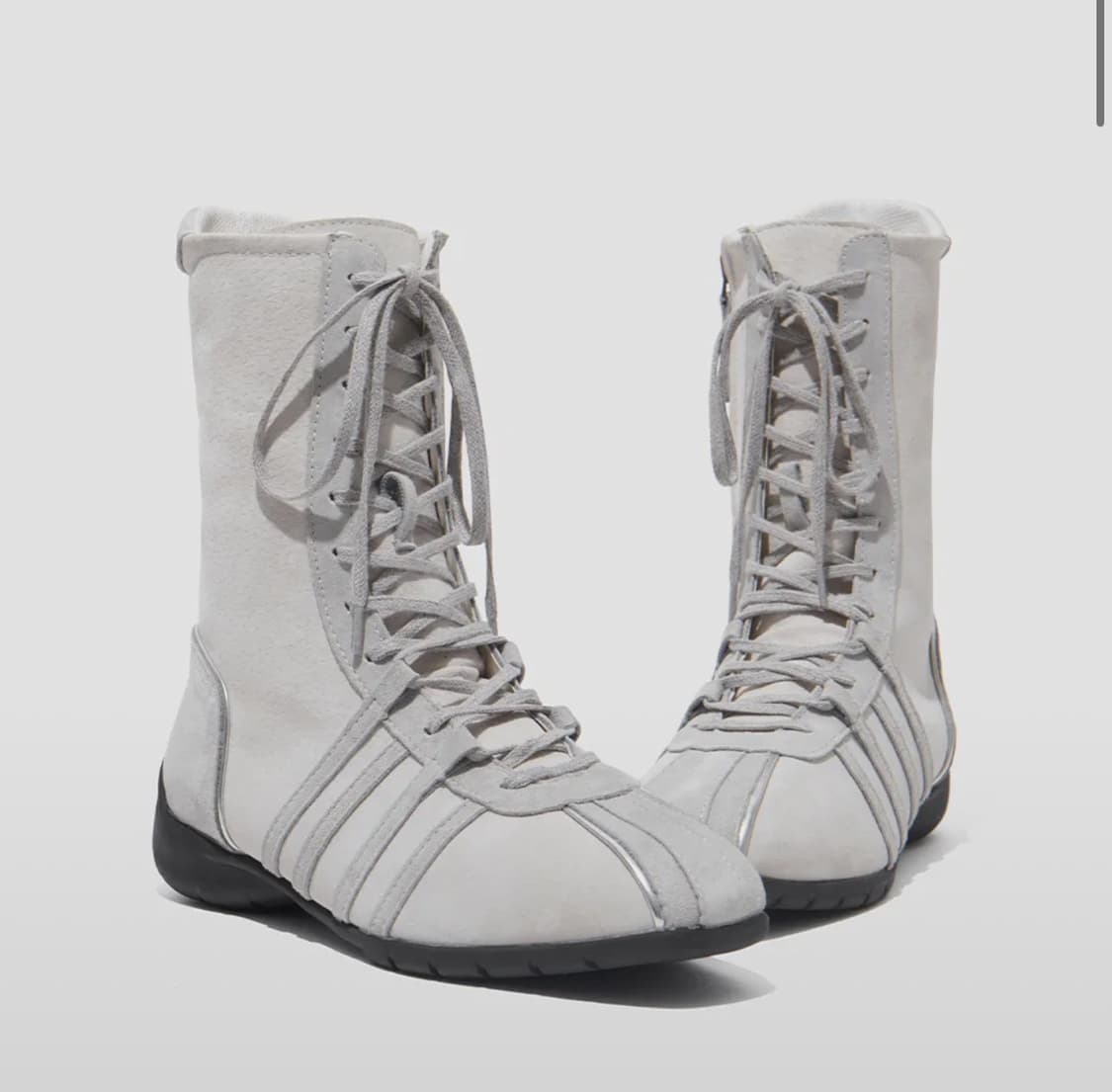 락피쉬 하이탑 스니커즈 그레이 240 상품이미지1