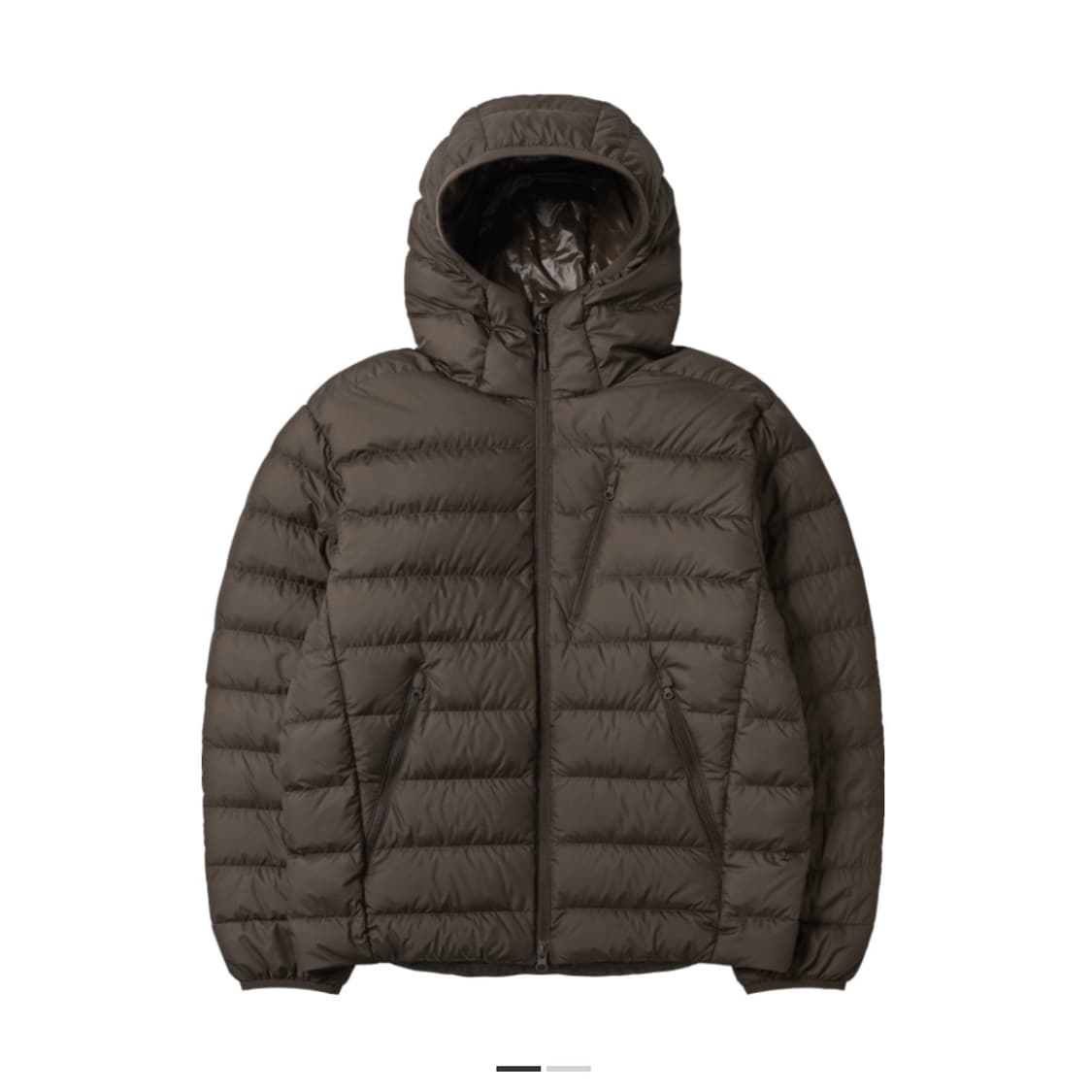 무신사 스탠다드 시티 레저 후드 라이트 다운 자켓 브라운 상품이미지1