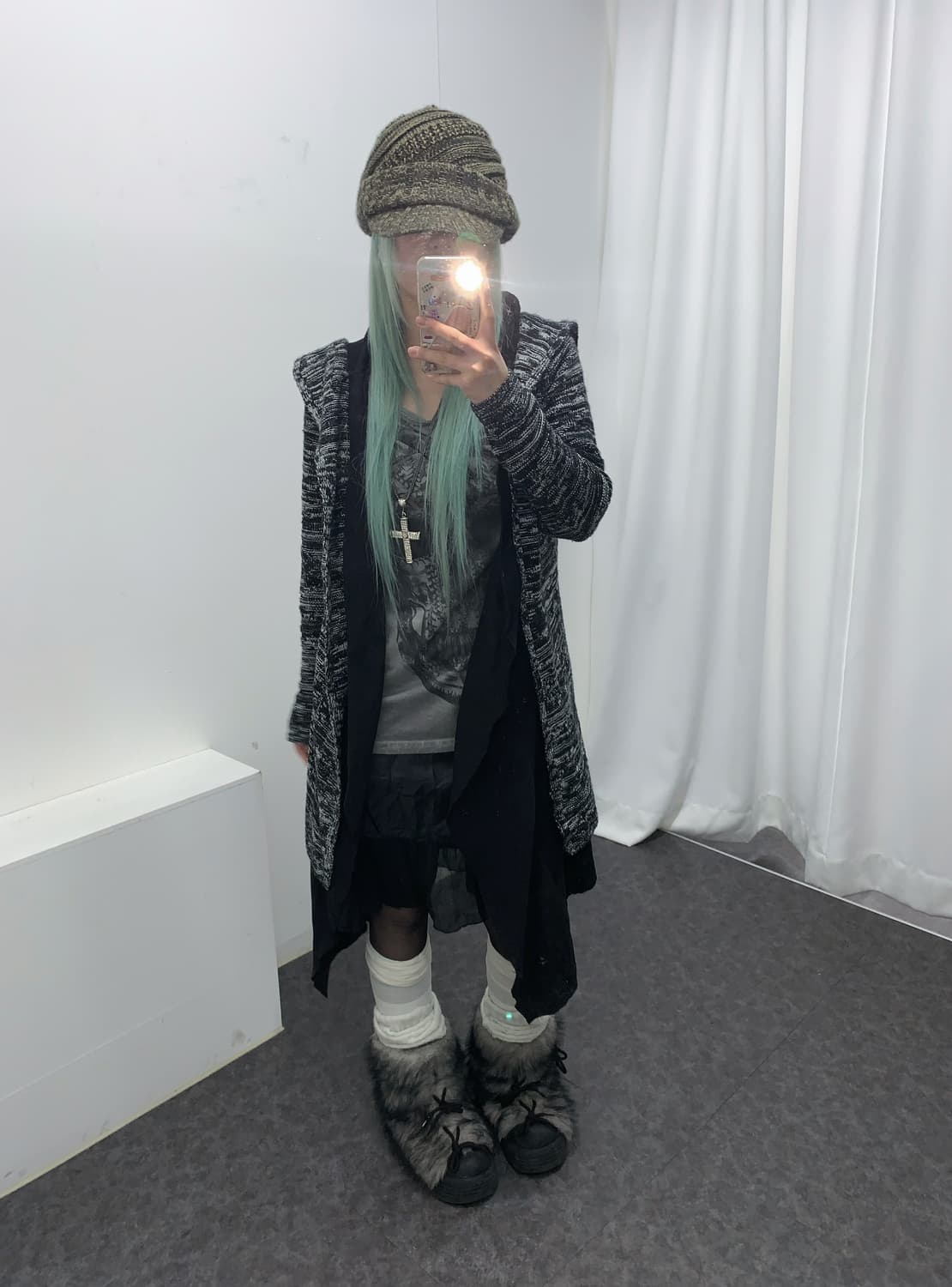 해골 일본 빈티지 그런지 모리 코디셋 상품이미지1