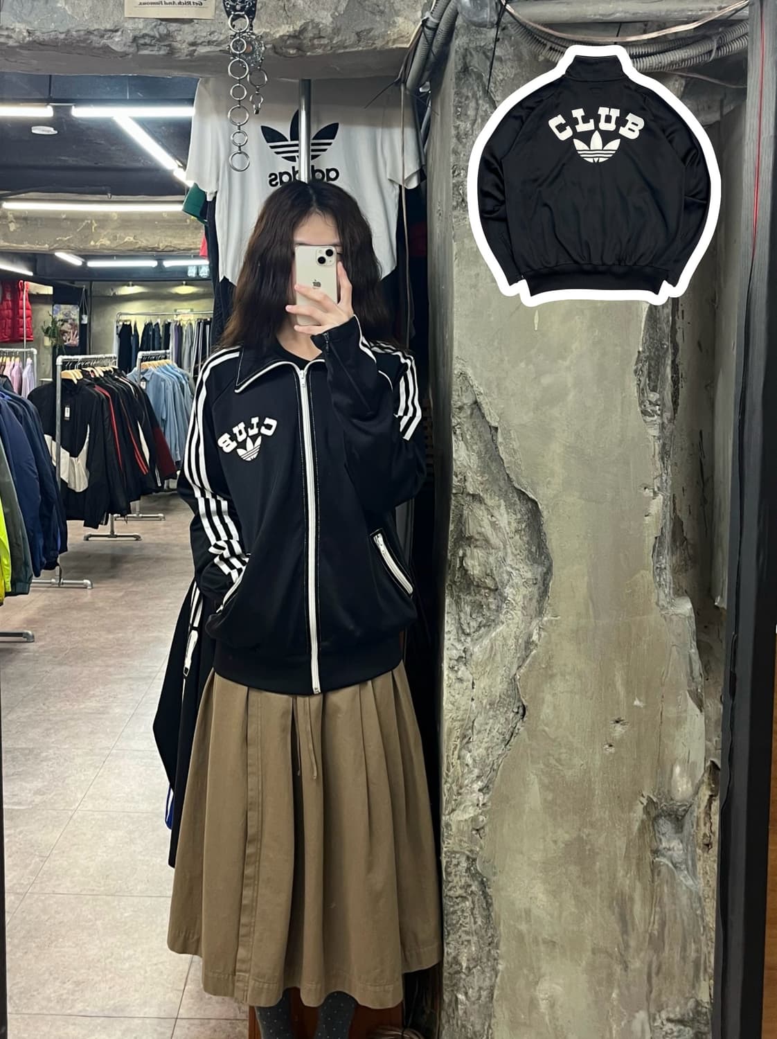 아디다스 트레포일 클럽 빅로고 져지 블랙 M #csz2465 상품이미지1