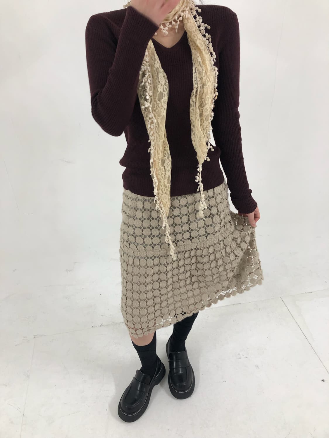 Wine Ribbed Knit 상품이미지4