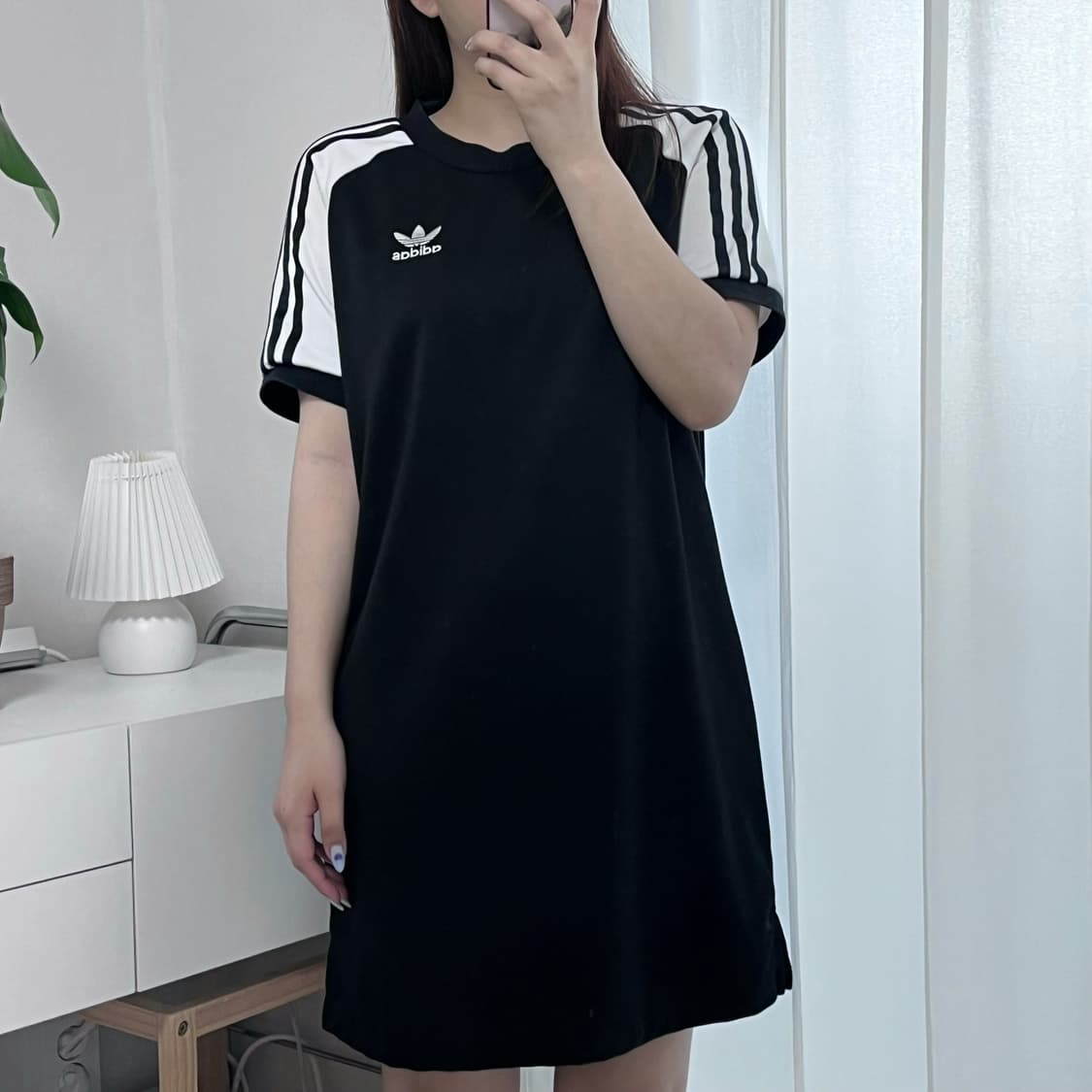 [정품] 아디다스 블랙 배색 원피스 [ XS ] 상품이미지2
