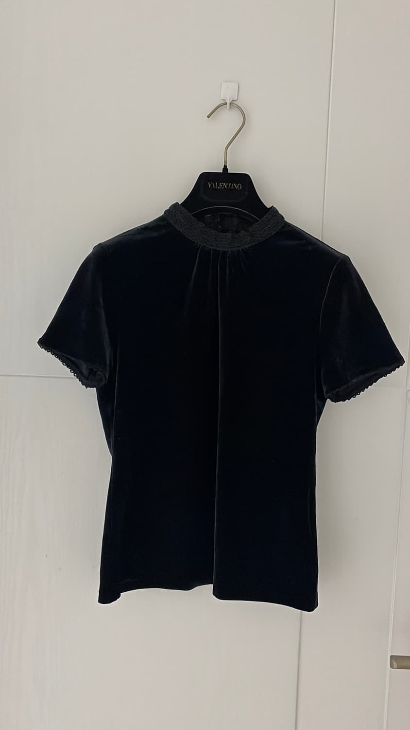 일본구매 벨벳 상의 블랙 44,마른55 상품이미지4