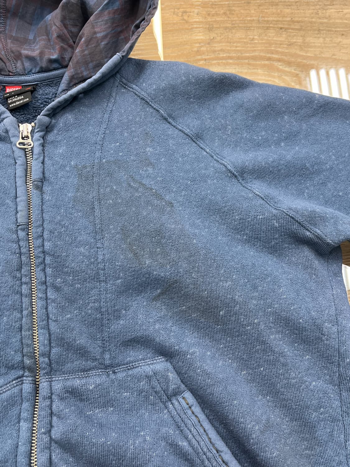 디젤 쉐르파 라인 보로 후드집업 상품이미지8