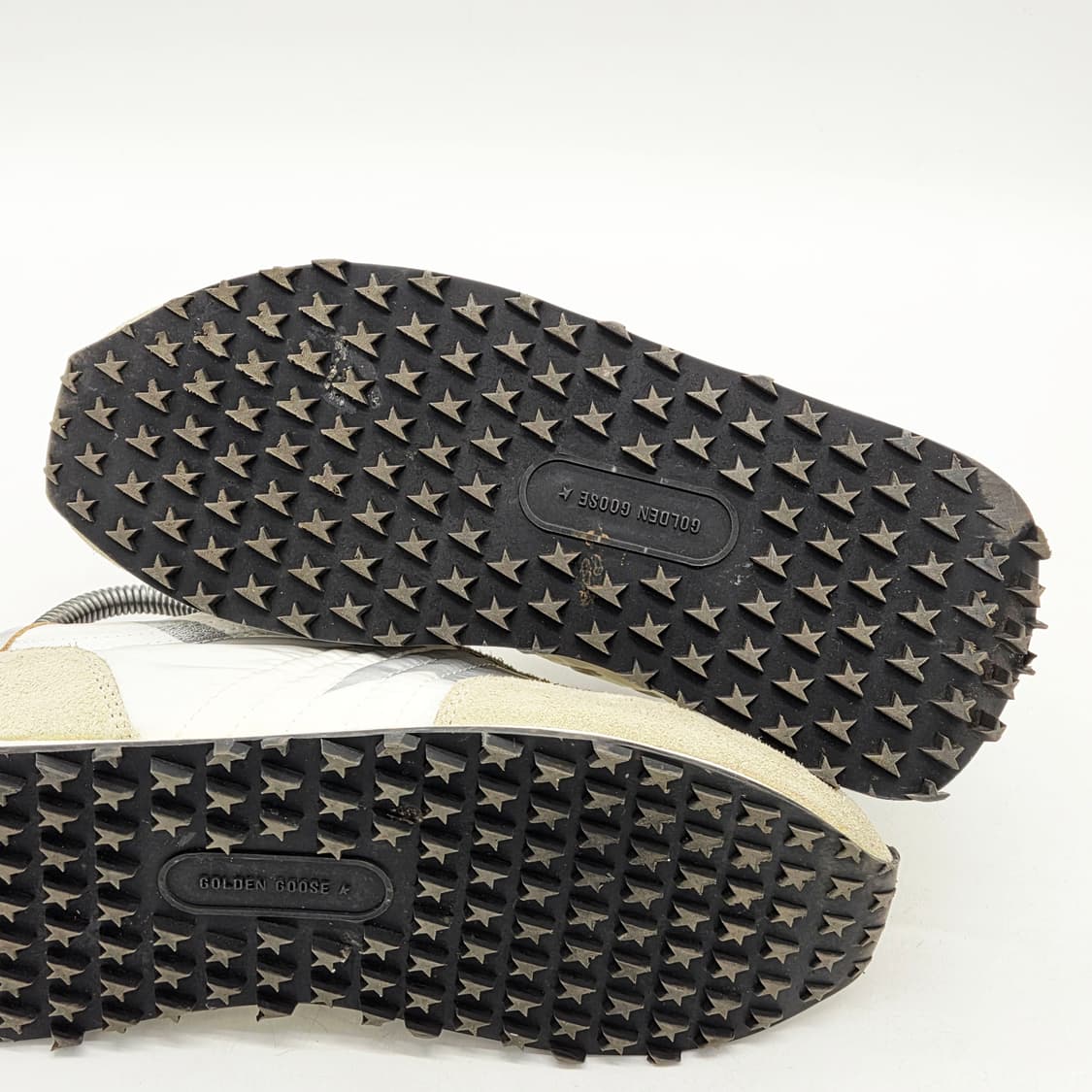 골든구스 우먼스 나일론 어퍼 스타 마라톤 스니커즈 흰/은 (38) 상품이미지3