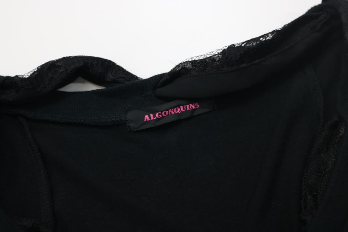 ALGONQUINS 알곤퀸 빈티지 펑크 로즈 레이스 타이 롱슬리브 (L) 상품이미지6