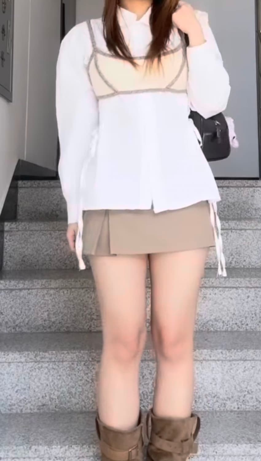 THREE TO EIGHTY 베이지 미니스커트 s 상품이미지6