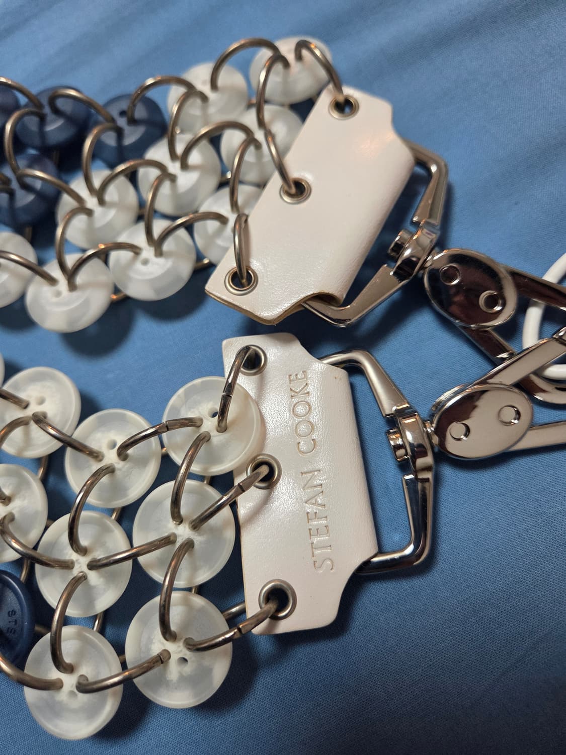 스테판쿡 버튼 스트랩 블루/화이트 상품이미지2