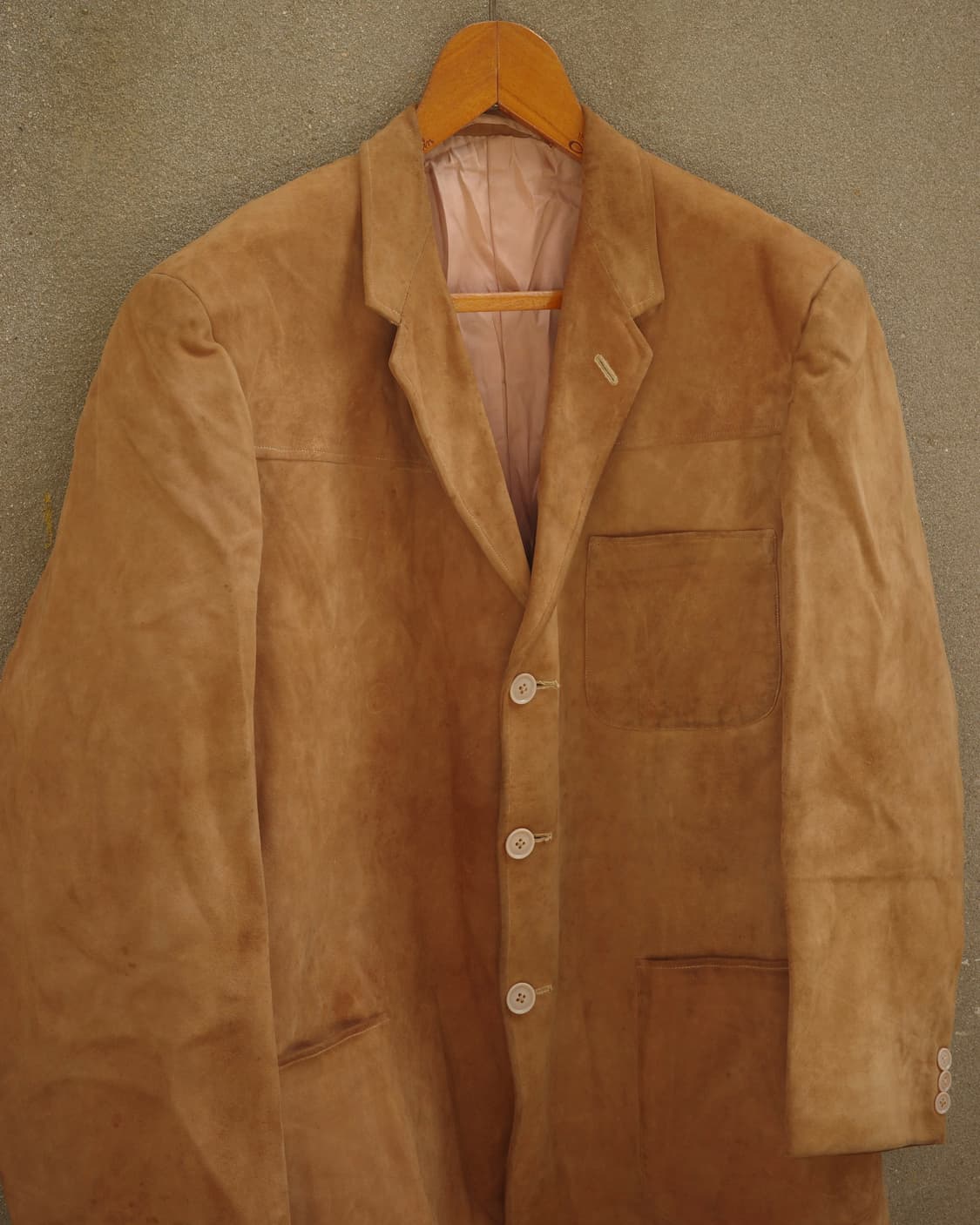 50‘s Burlington’s 부티크 샵 누벅 레더 블레이저 상품이미지2