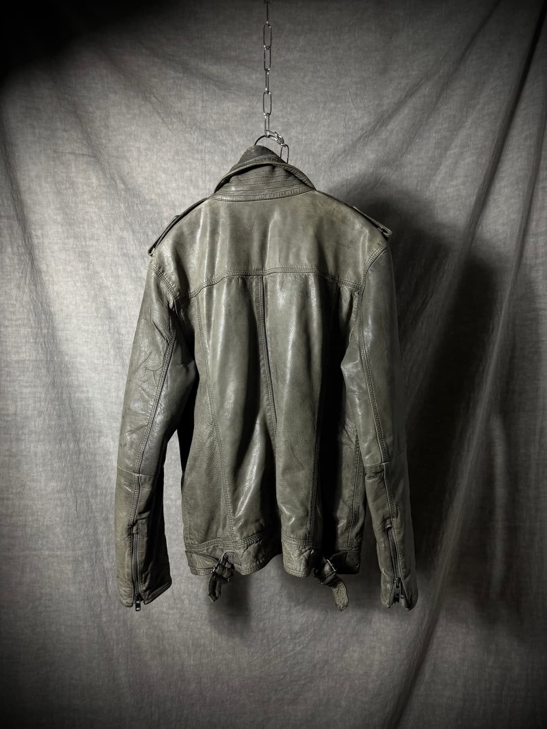 Superdry Vintage Cowhide Leather Jacket 상품이미지6