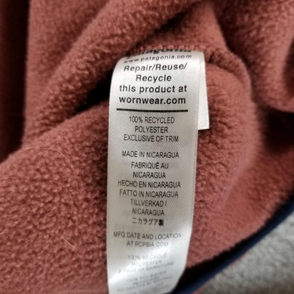 10s 파타고니아 신칠라 스냅-T 마룬/로즈 상품이미지4