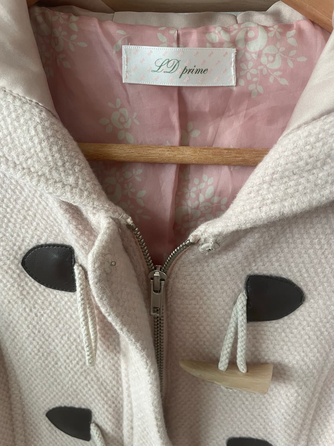 모리걸 빈티지 러블리 후드 떡볶이 코트 🌸💗🤍 상품이미지4