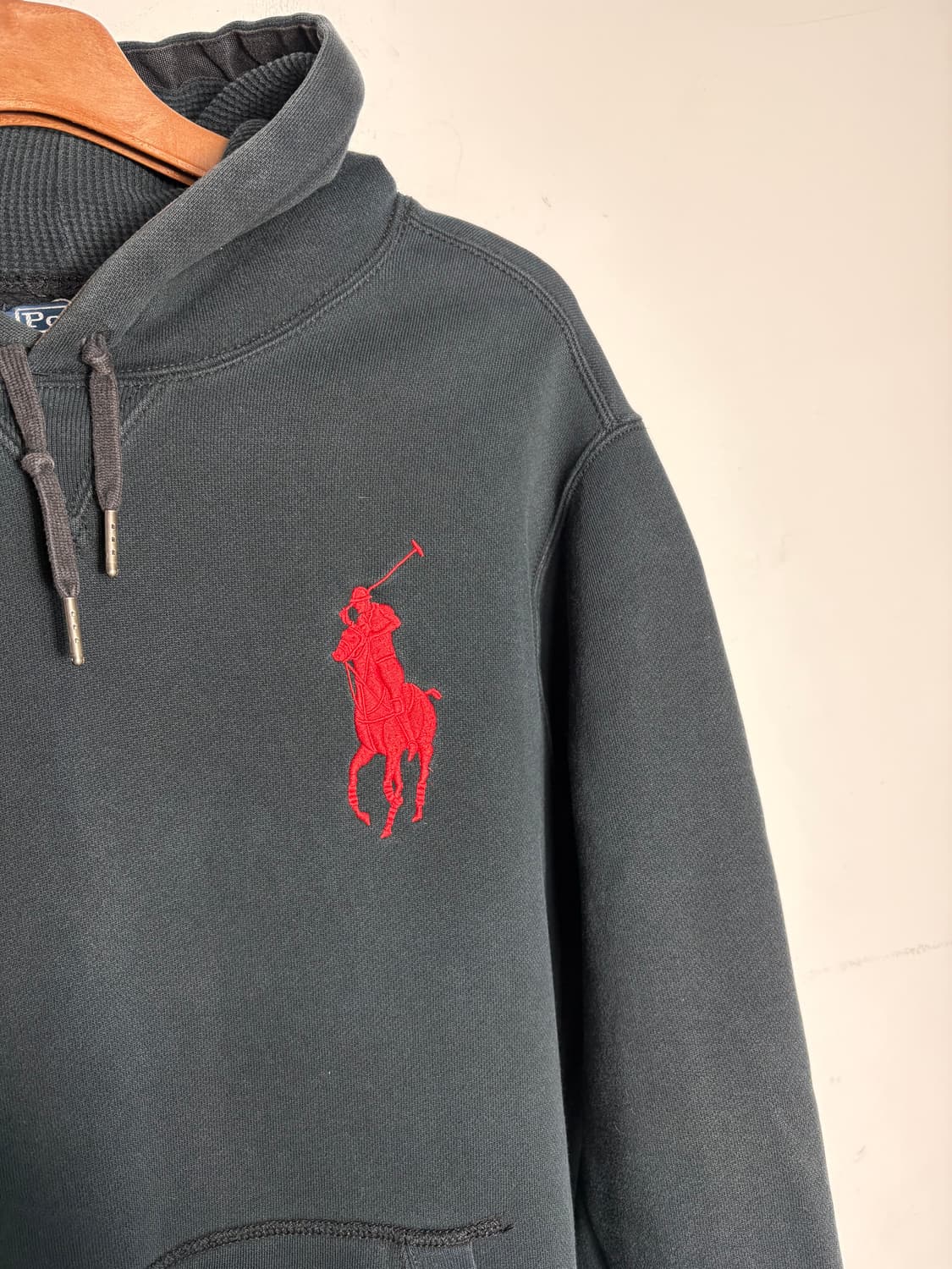 Polo 폴로 빅포니 블랙 후드 티셔츠 상품이미지3