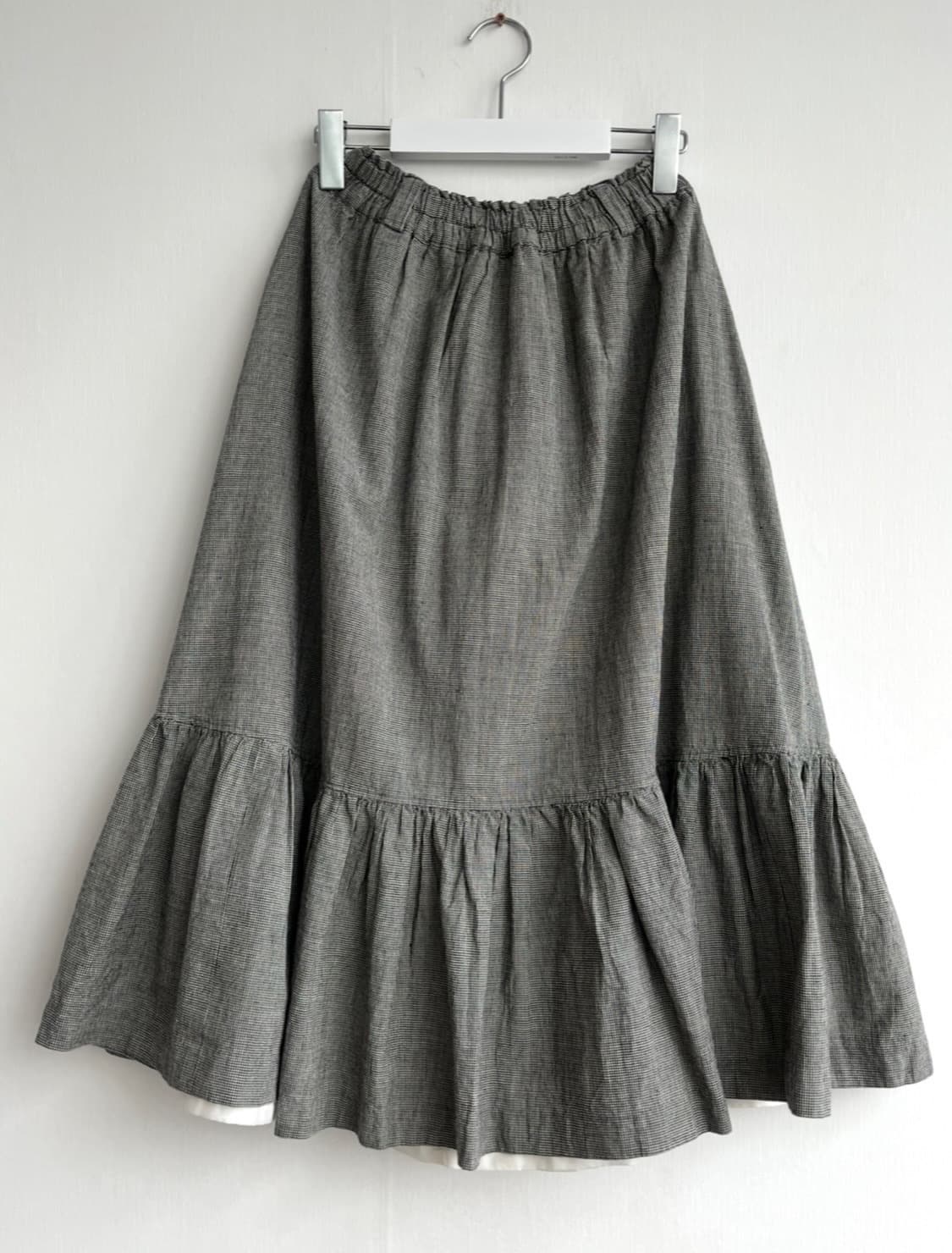 *SALE) 그레이 매듭 플레어 스커트  상품이미지5