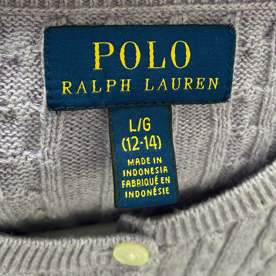폴로랄프로렌 여아 코튼가디건 12-14 영구제 상품이미지3