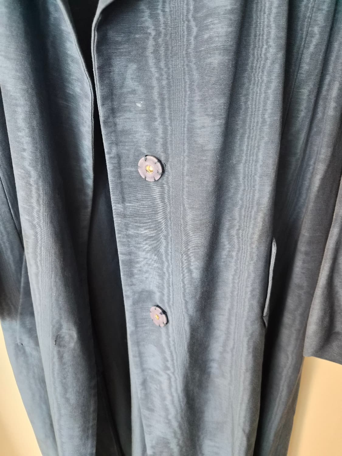 한섬타임(TIME) 포스트모던 블루 롱 코트 상품이미지4