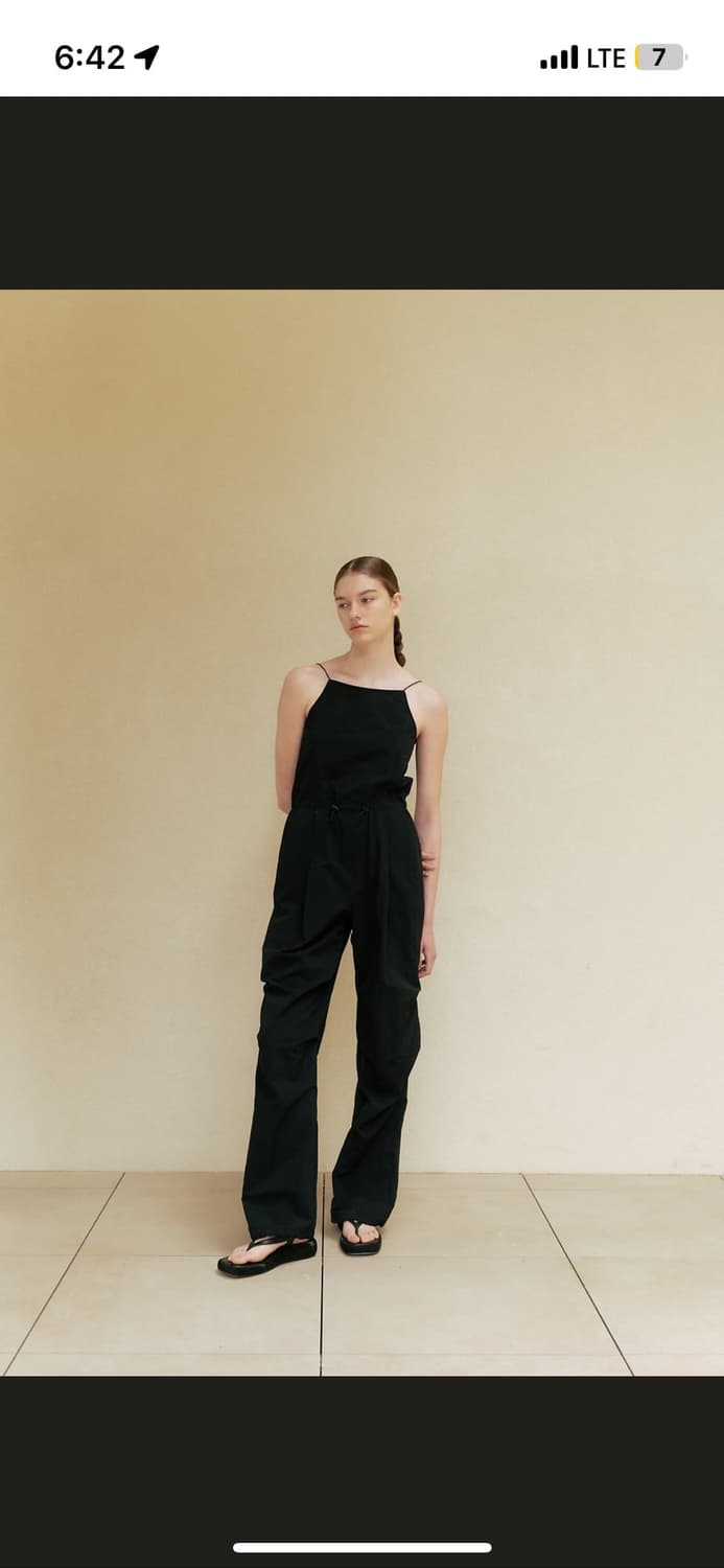 le/parachute sleeveless jumpsuit (black) 상품이미지5