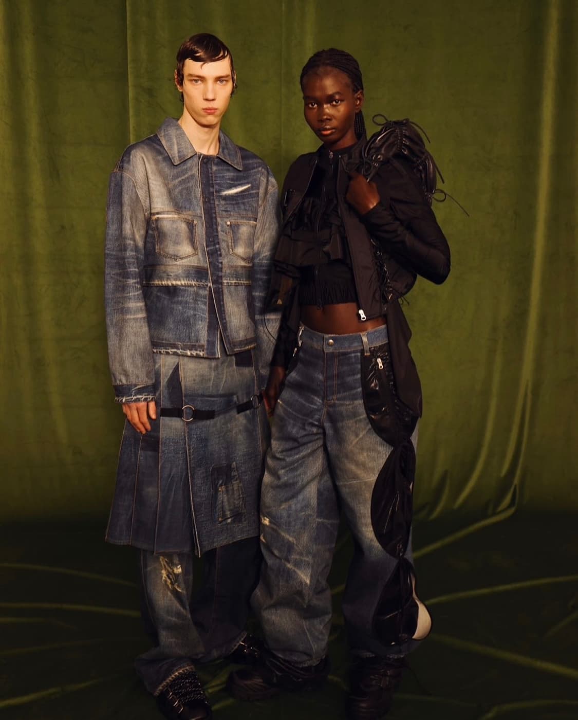 앤더슨벨 초회판 트롱프뢰유 더블 웨이스트 데님 자켓 XL 상품이미지4