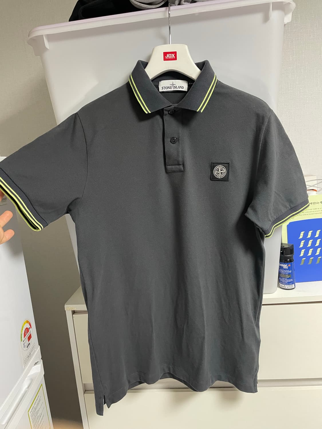 새상품급 스톤아일랜드 PK카라반팔티 100-L 상품이미지2