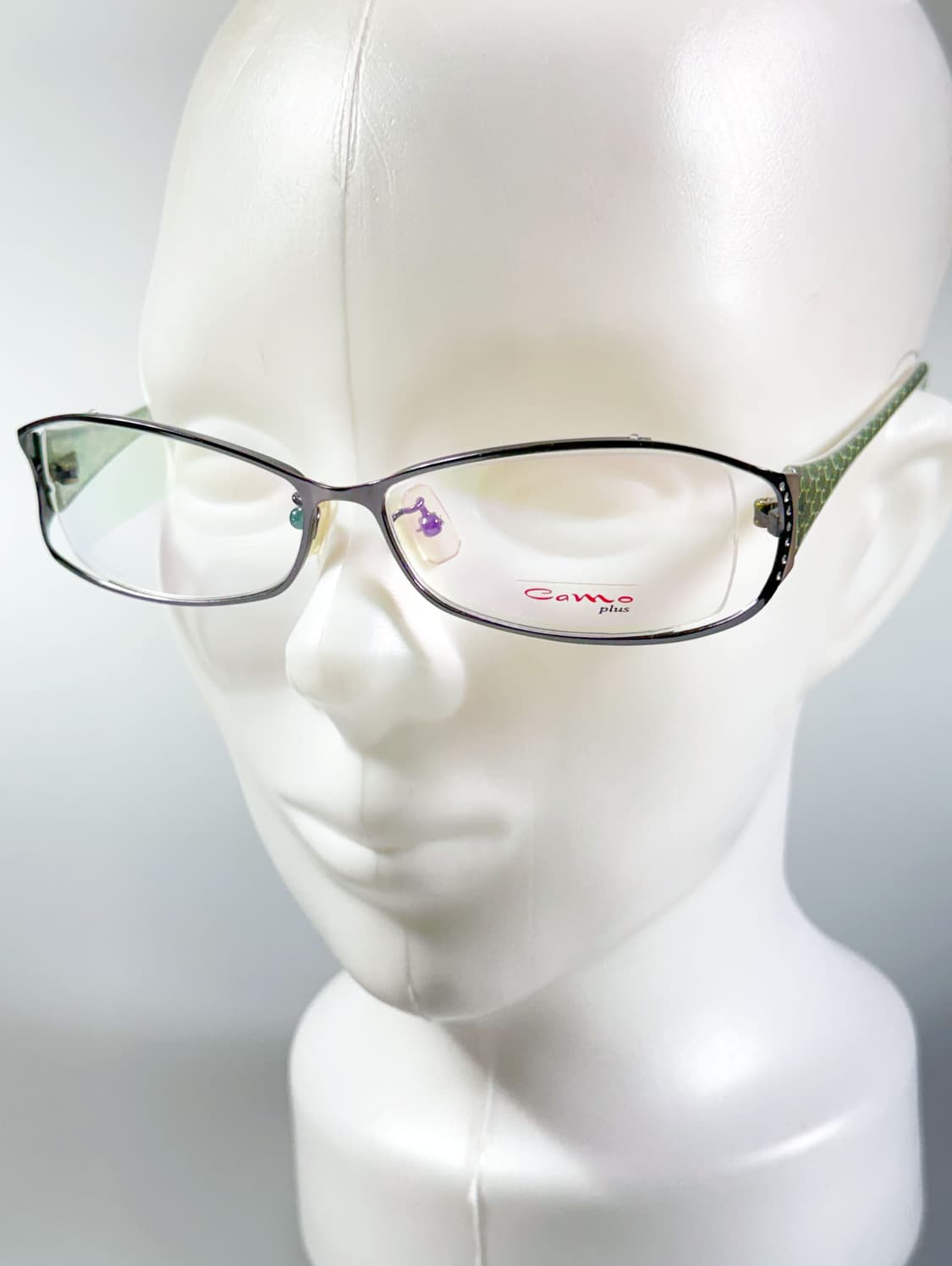 CAMO 슬림 스퀘어 건메탈 프레임 빈티지 안경 상품이미지8