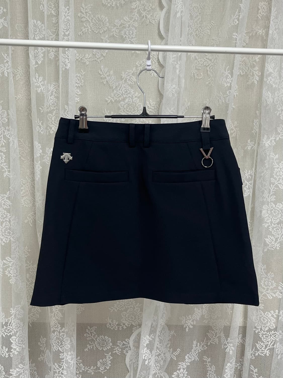 M) 데상트 골프 스커트 네이비 상품이미지2