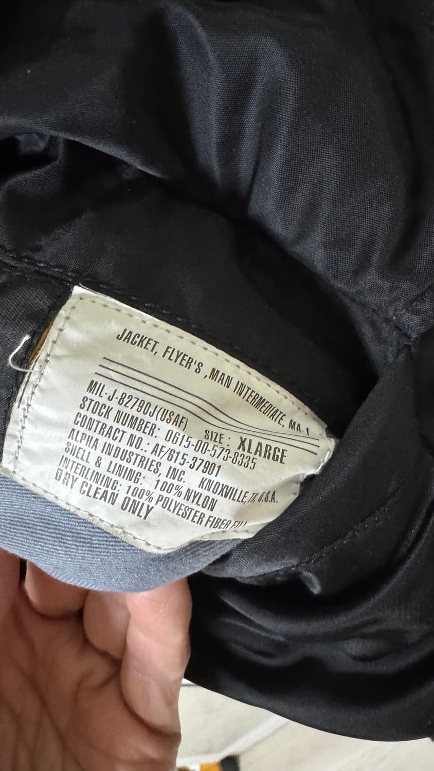 알파인더스트리 ma-1 XL사이즈  상품이미지8