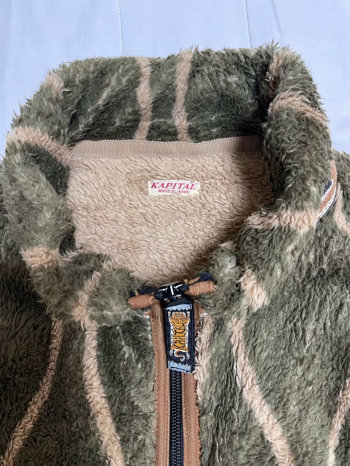 캐피탈 드렁큰스트라이프 후리스 집블루종 상품이미지4