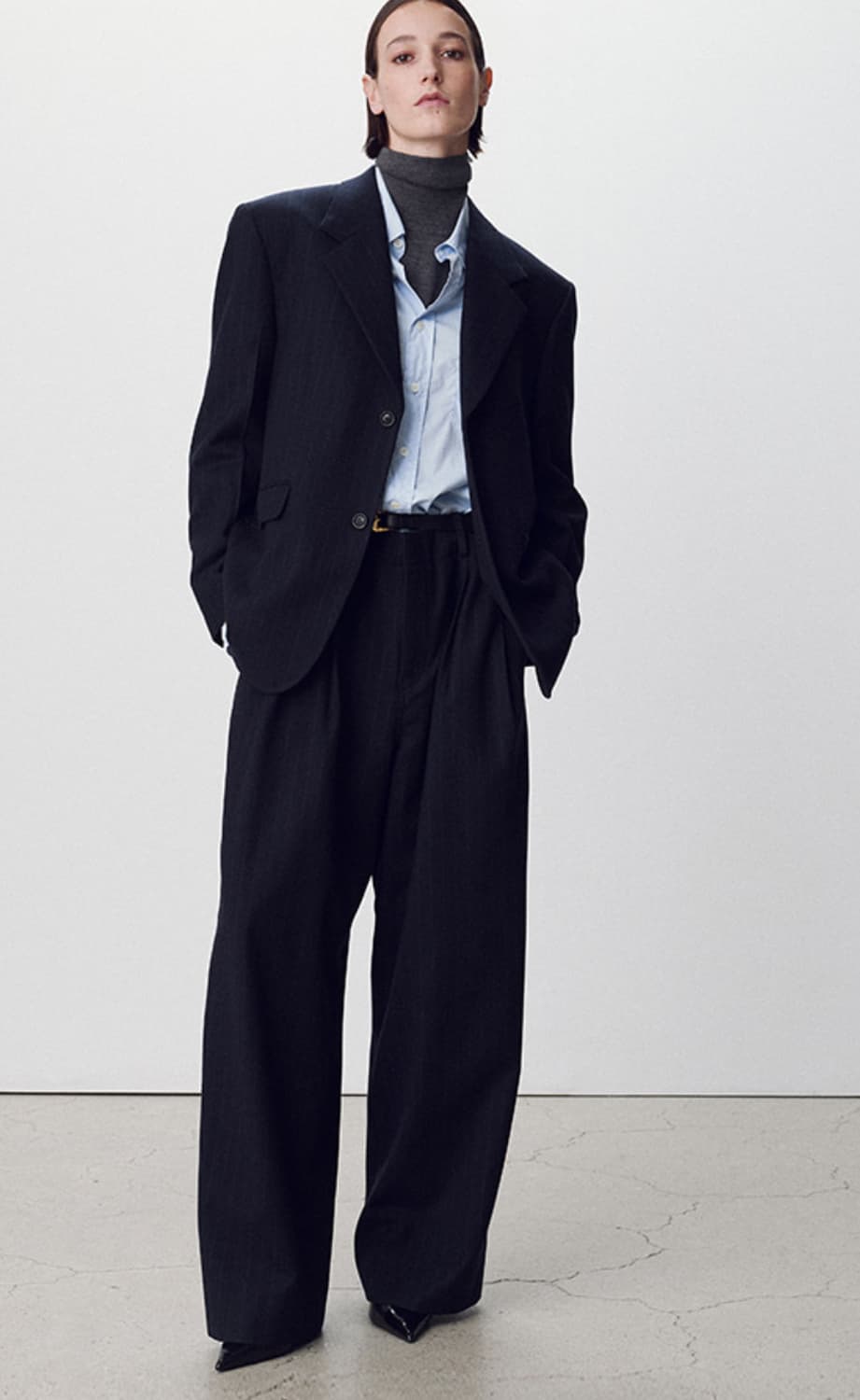 [새상품] 28 Virgin Wool Wide Trousers 상품이미지5