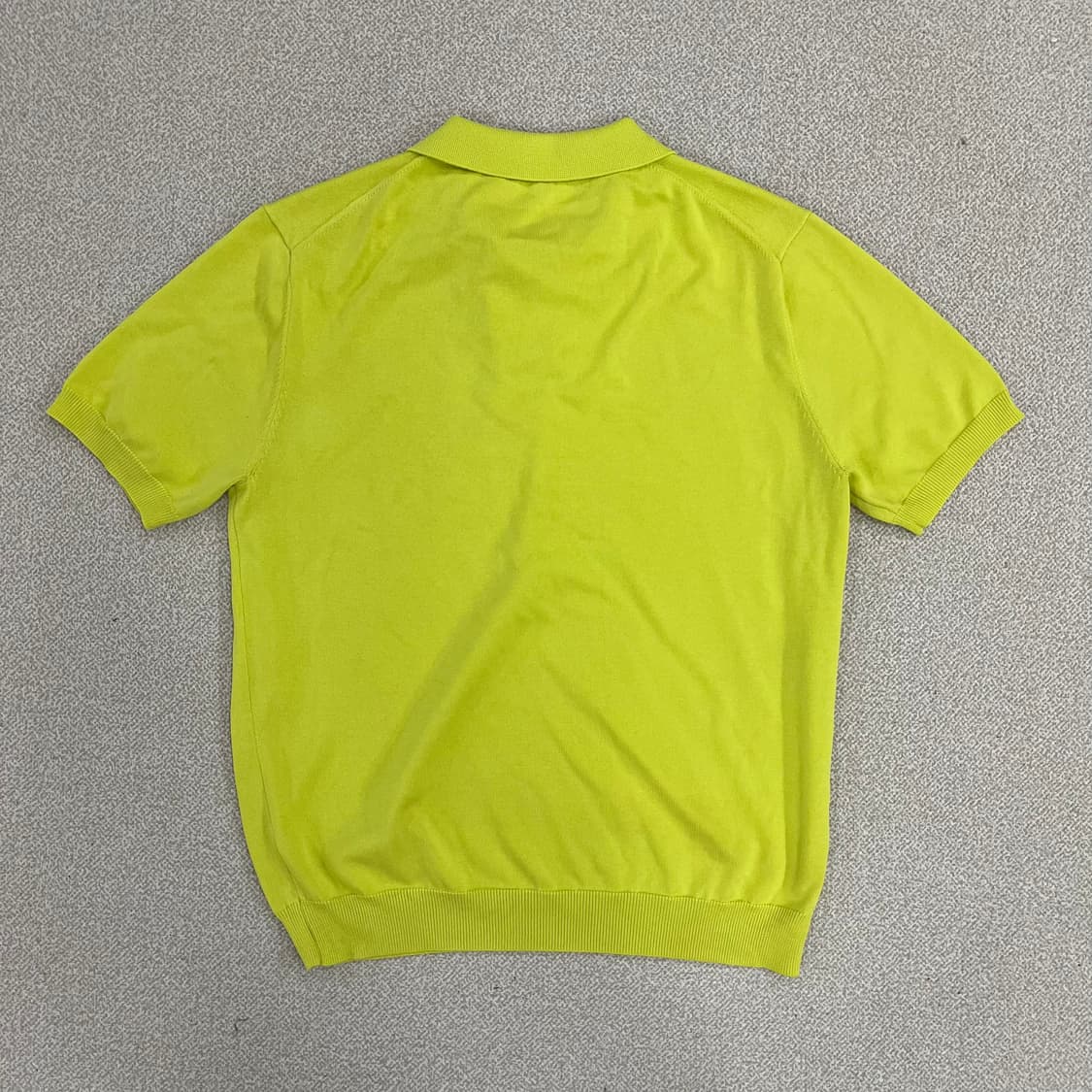 실측확인 빈티지 오픈카라 반팔 니트 0225M2 상품이미지3