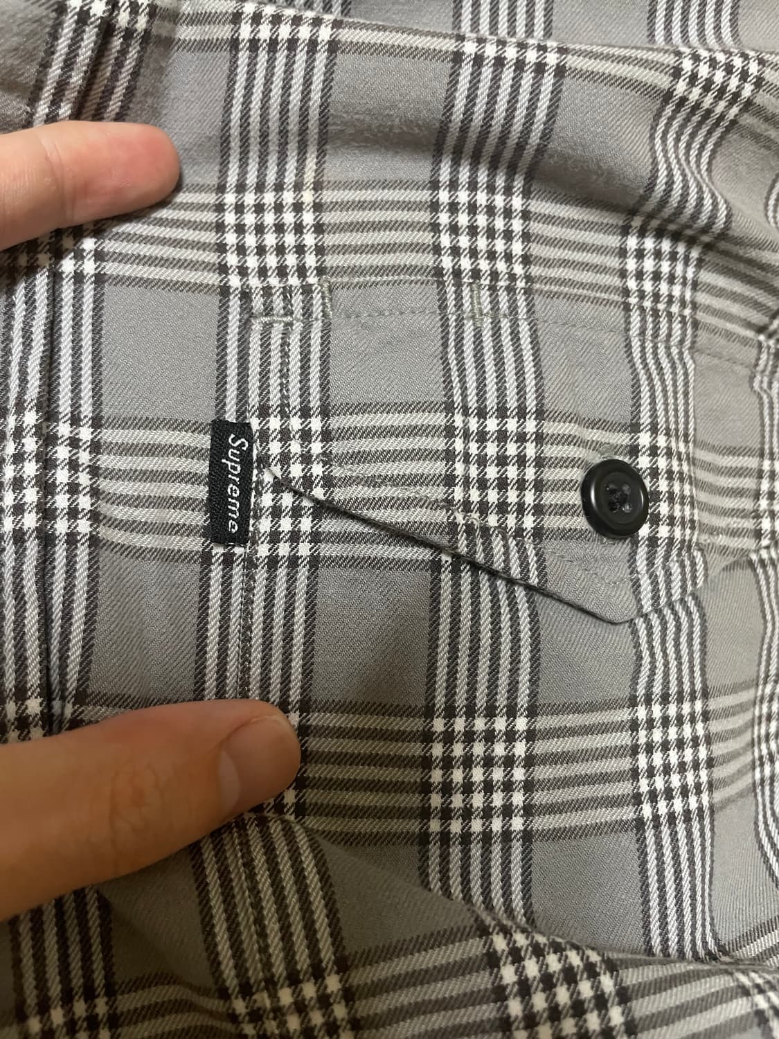 슈프림 체크 셔츠 M 상품이미지7