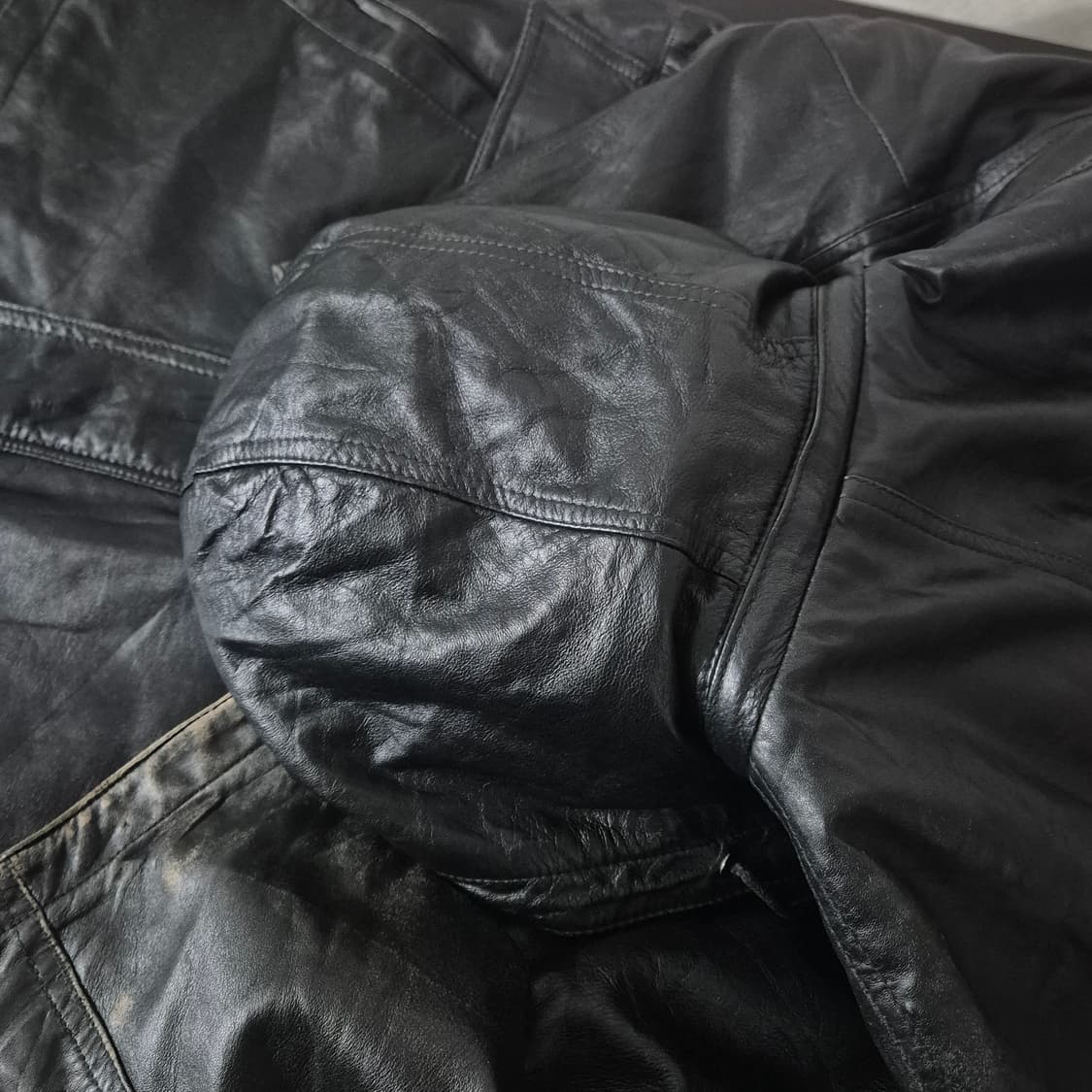 폴로클럽 리얼 레더 후드 자켓 M사이즈 상품이미지6