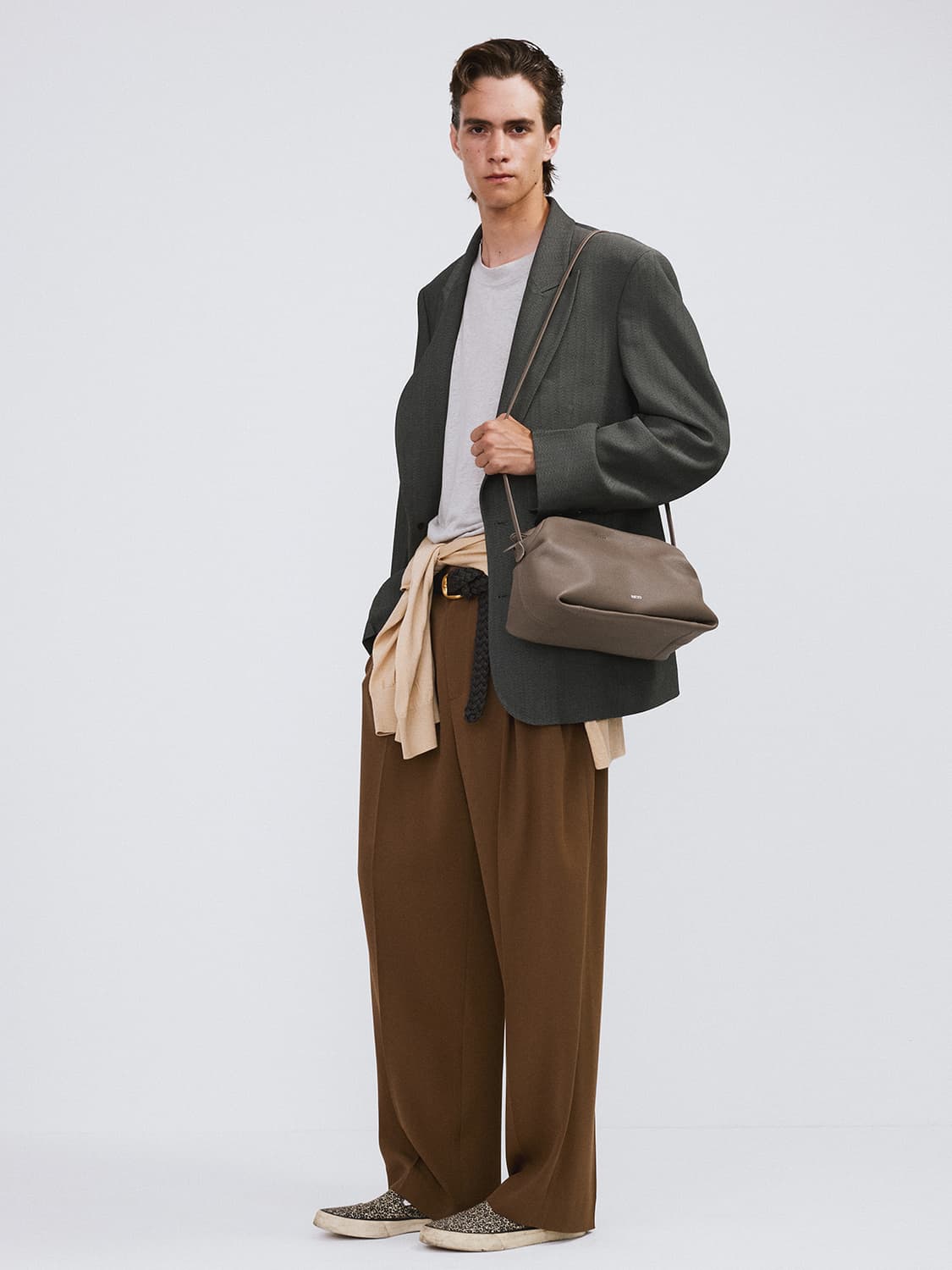 렉토 26SS 오버사이즈 대디 자켓 다크 그레이 상품이미지3